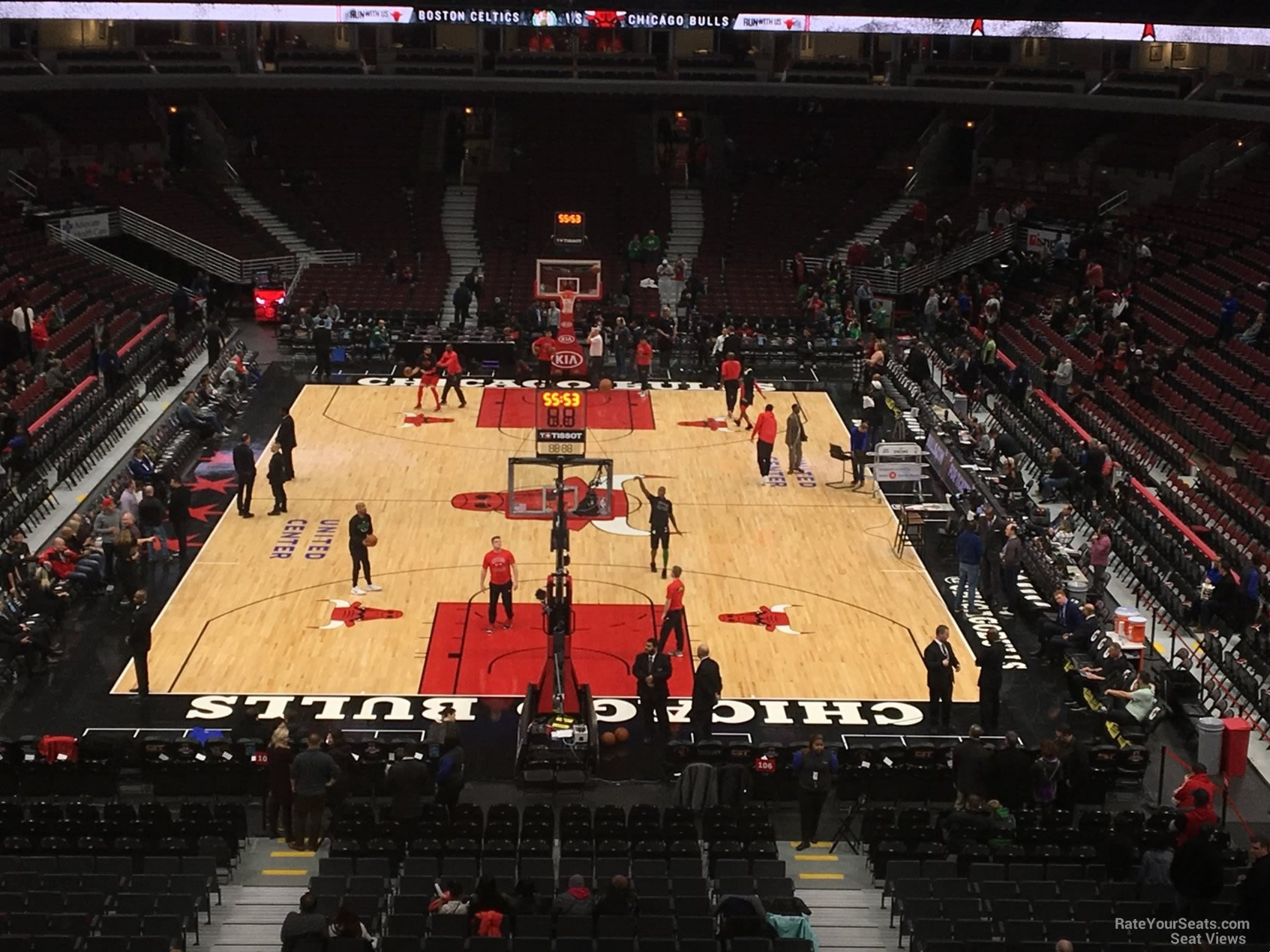 section 209, row 4 seat view  for basketball - united center