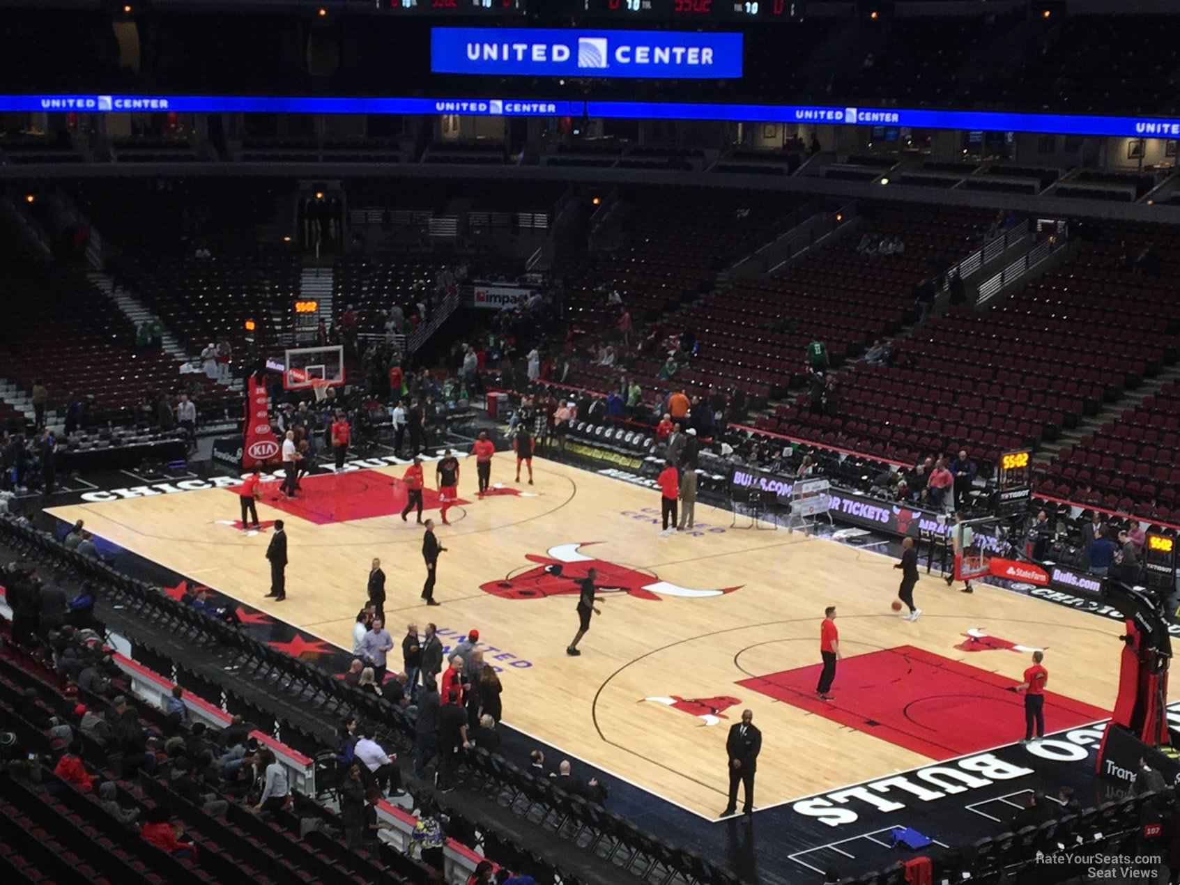 section 213, row 4 seat view  for basketball - united center