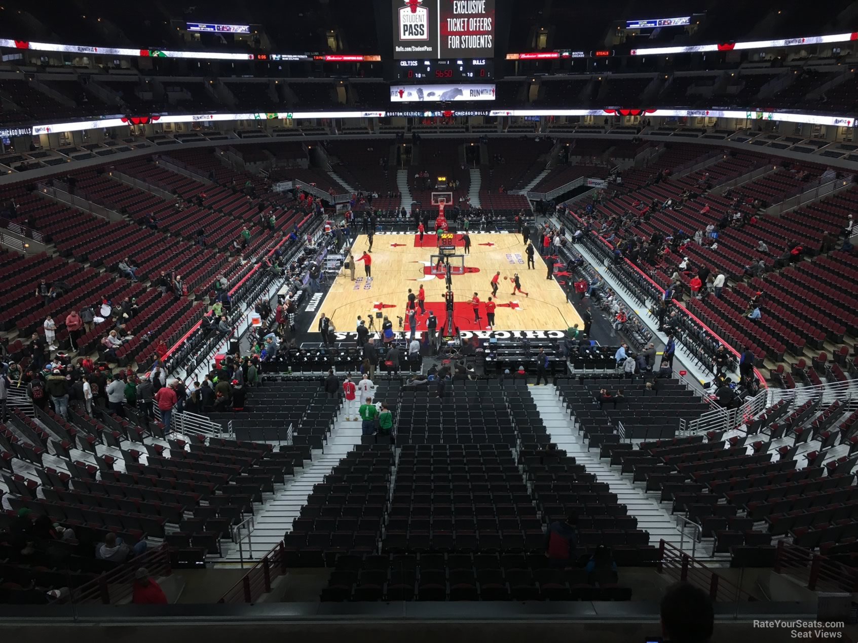 section 226, row 4 seat view  for basketball - united center