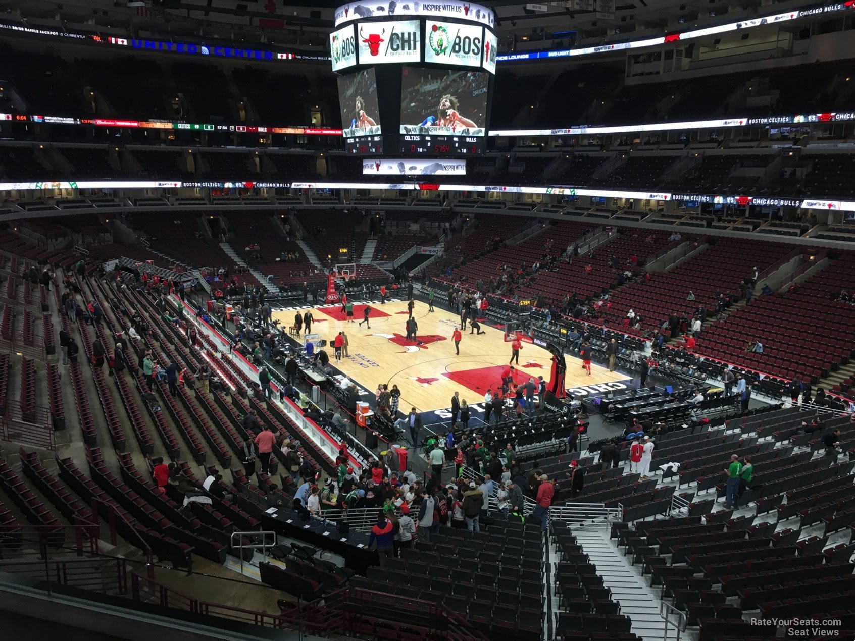 section 229, row 4 seat view  for basketball - united center
