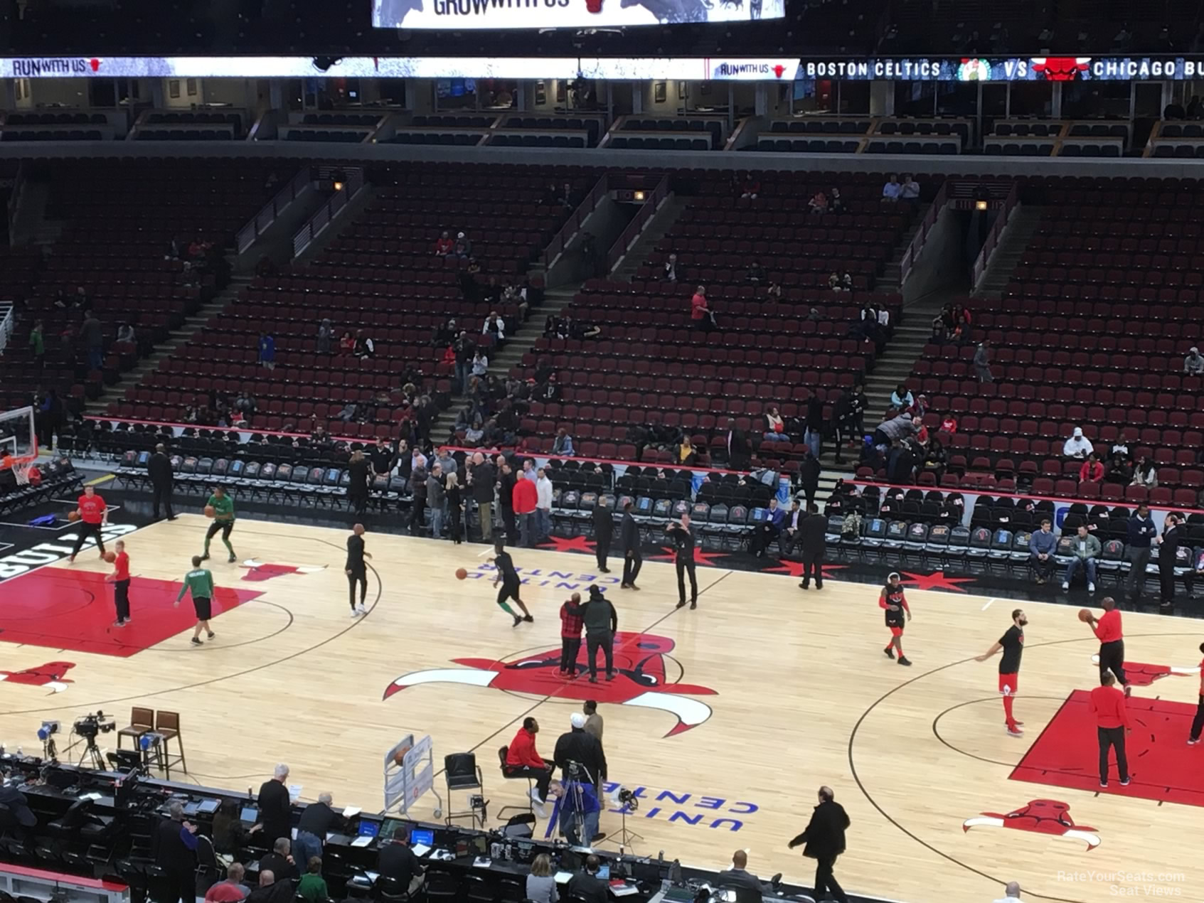 section 233, row 4 seat view  for basketball - united center