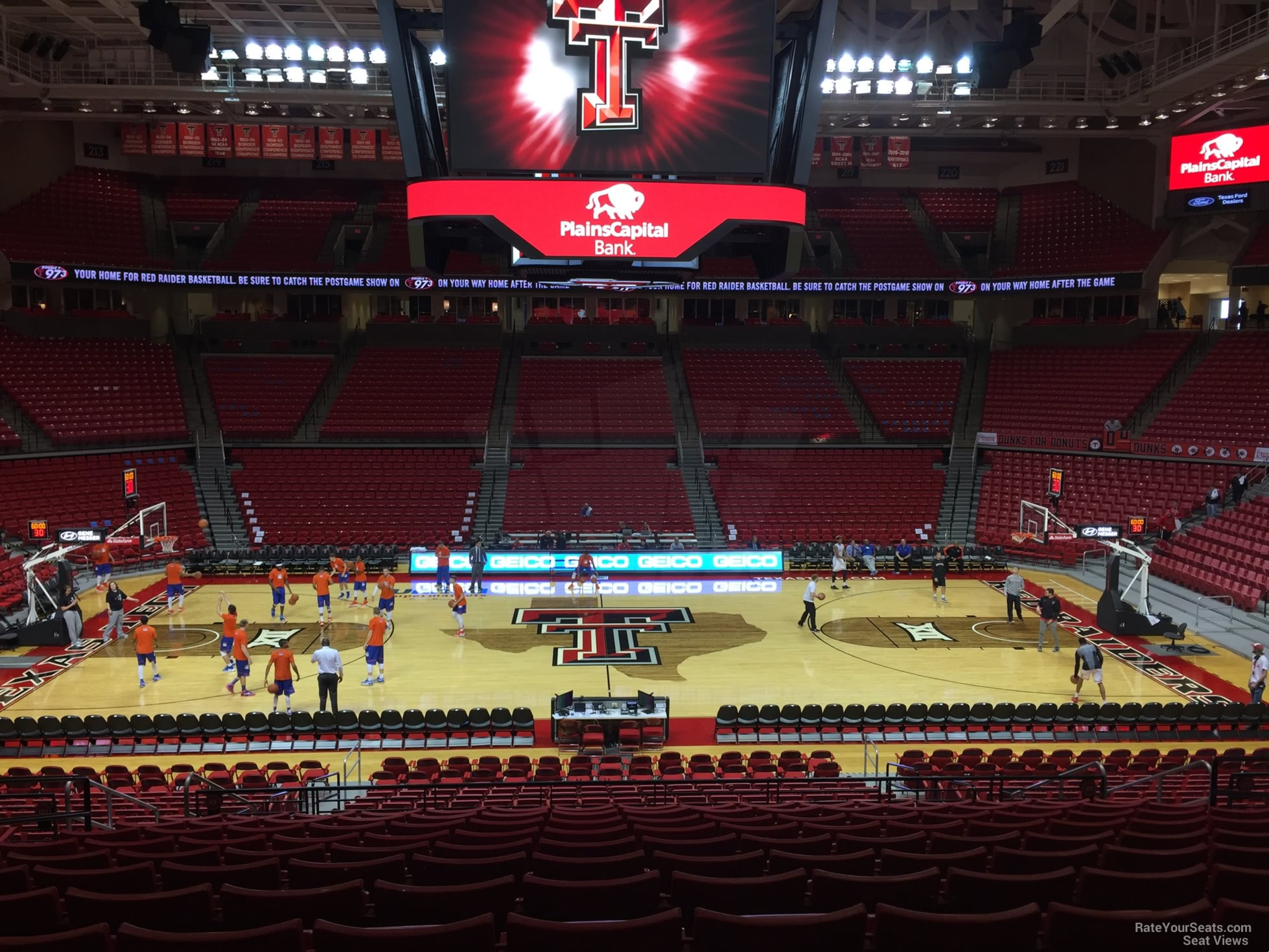 section 101, row 25 seat view  - united supermarkets arena