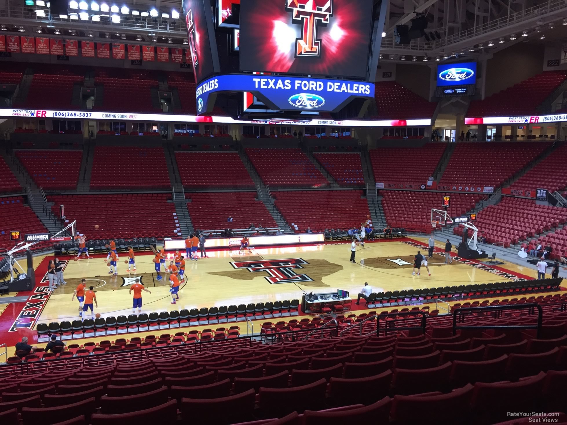 section 102, row 25 seat view  - united supermarkets arena