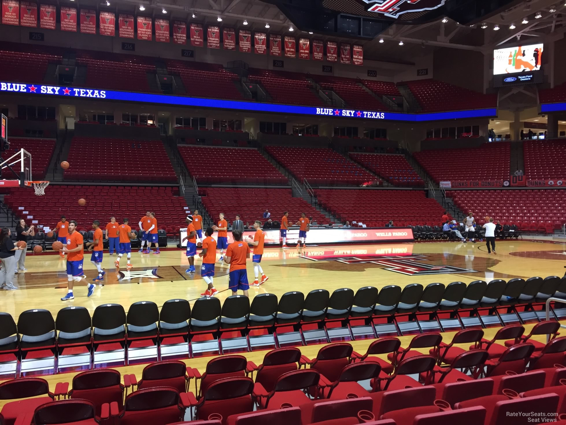 section 103, row 7 seat view  - united supermarkets arena