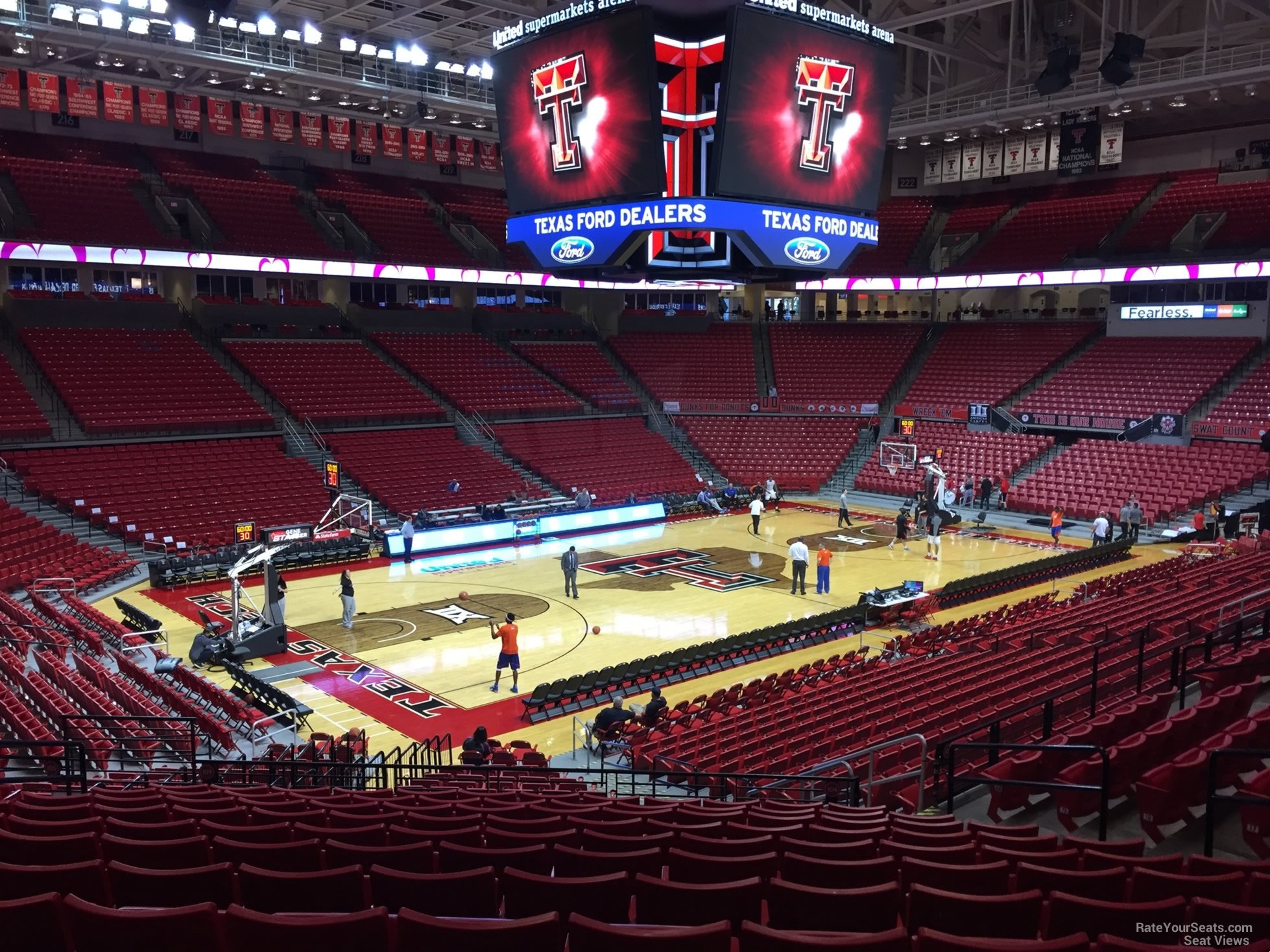 section 104, row 25 seat view  - united supermarkets arena