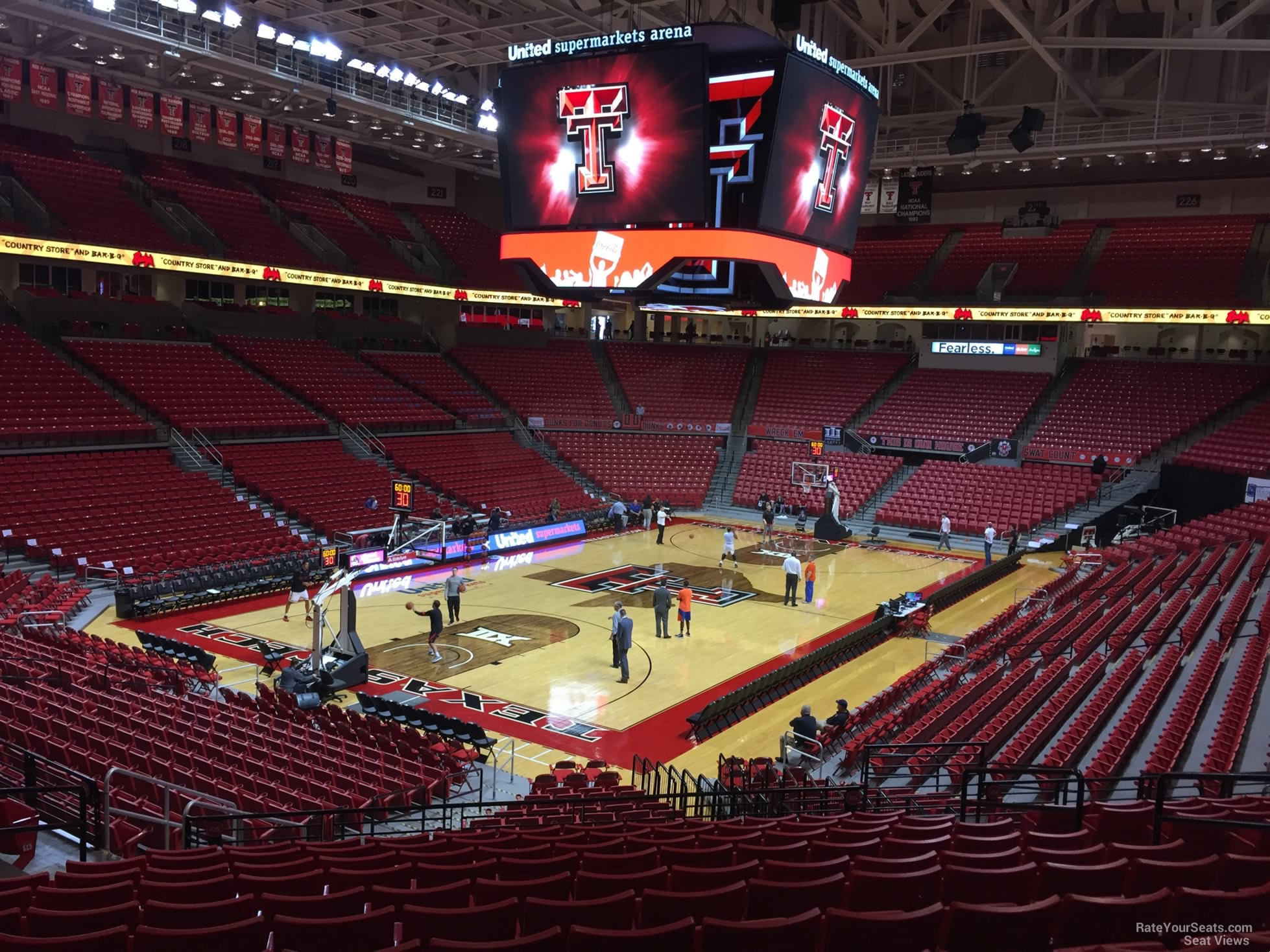 section 105, row 25 seat view  - united supermarkets arena