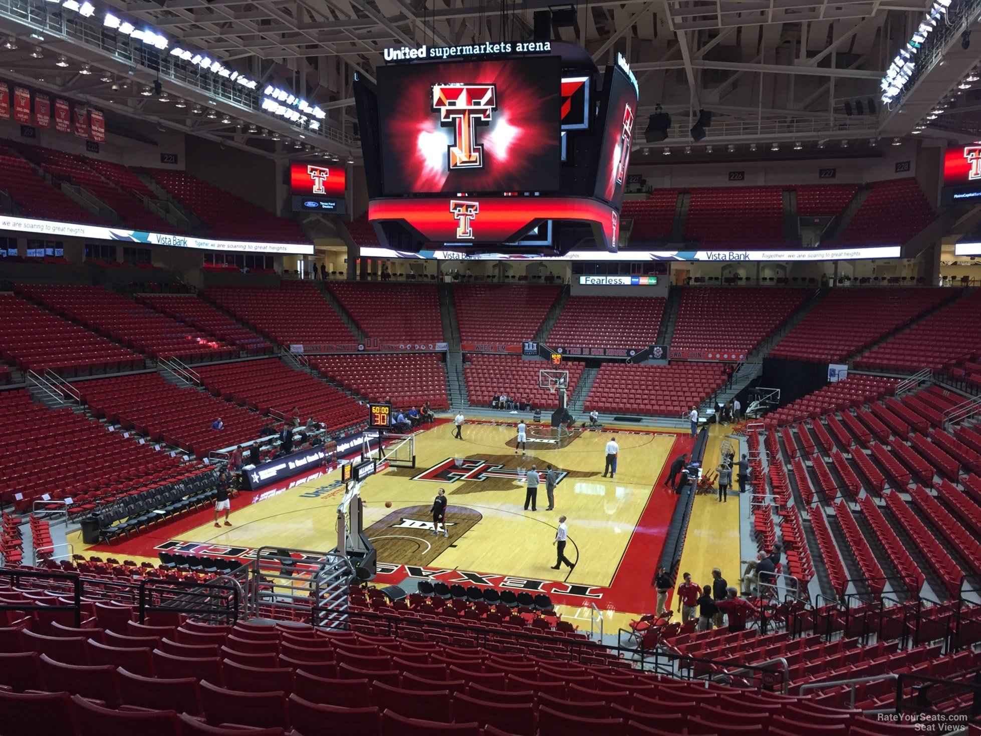 section 107, row 25 seat view  - united supermarkets arena