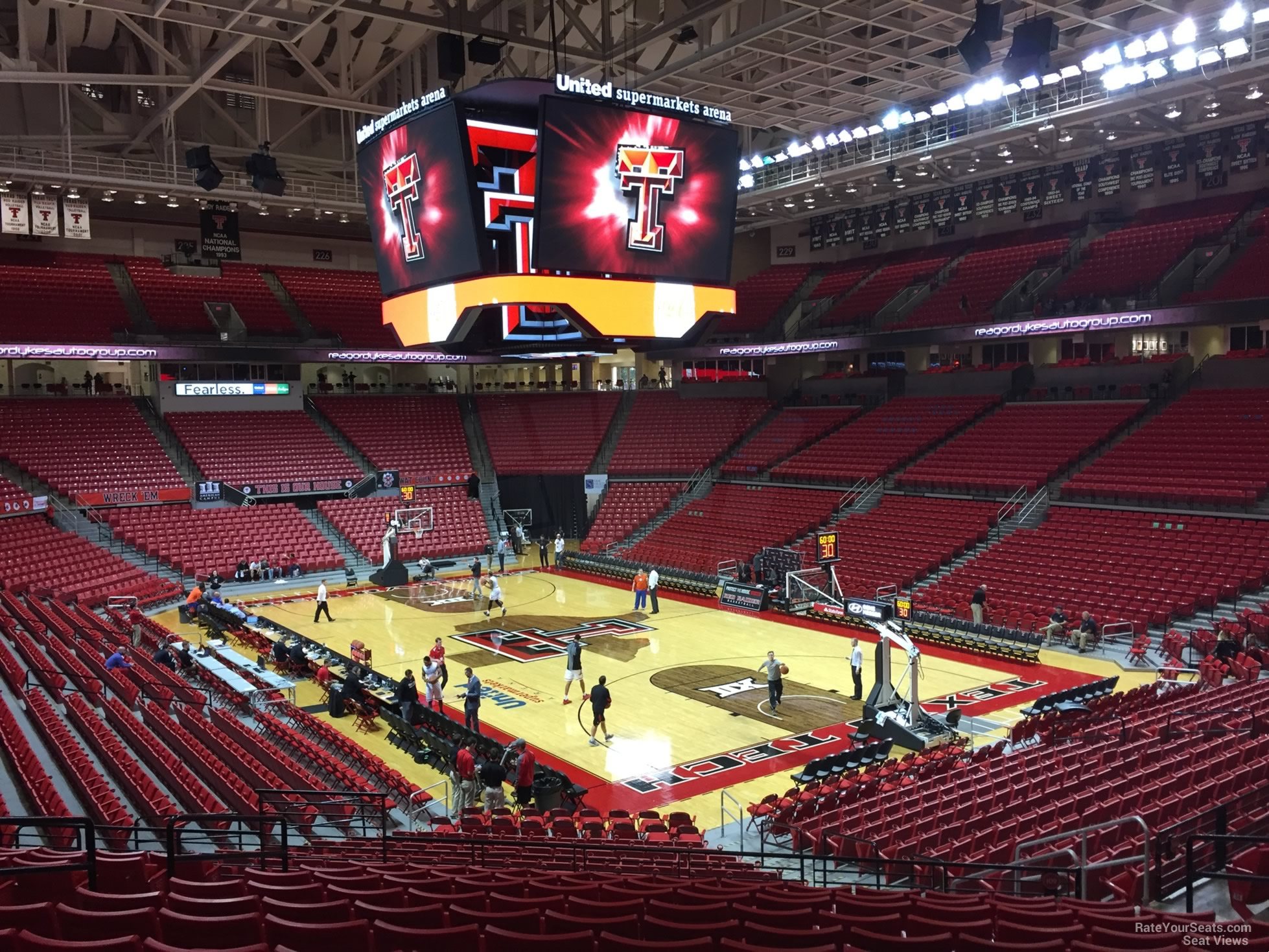 section 109, row 25 seat view  - united supermarkets arena
