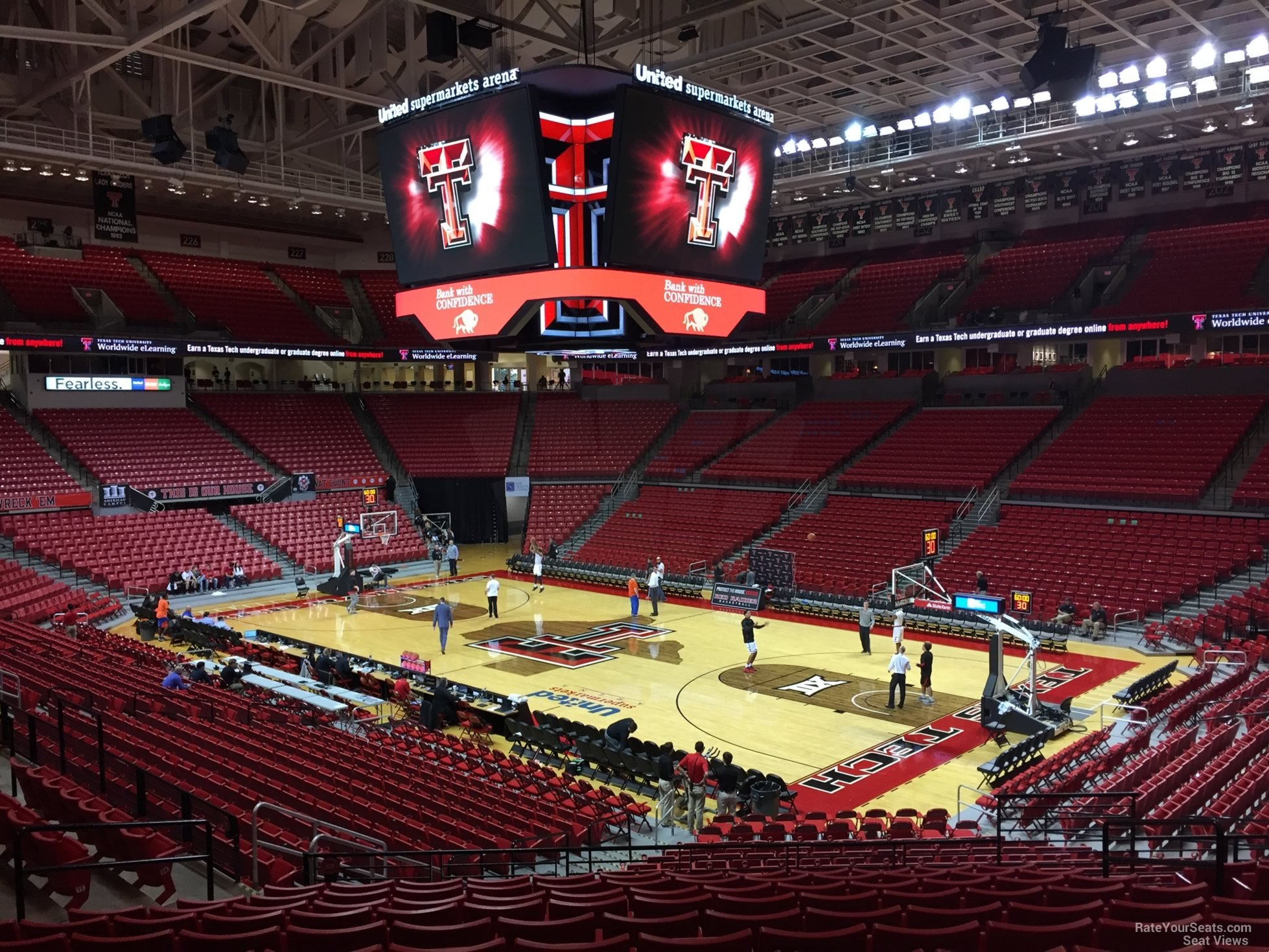 section 110, row 25 seat view  - united supermarkets arena