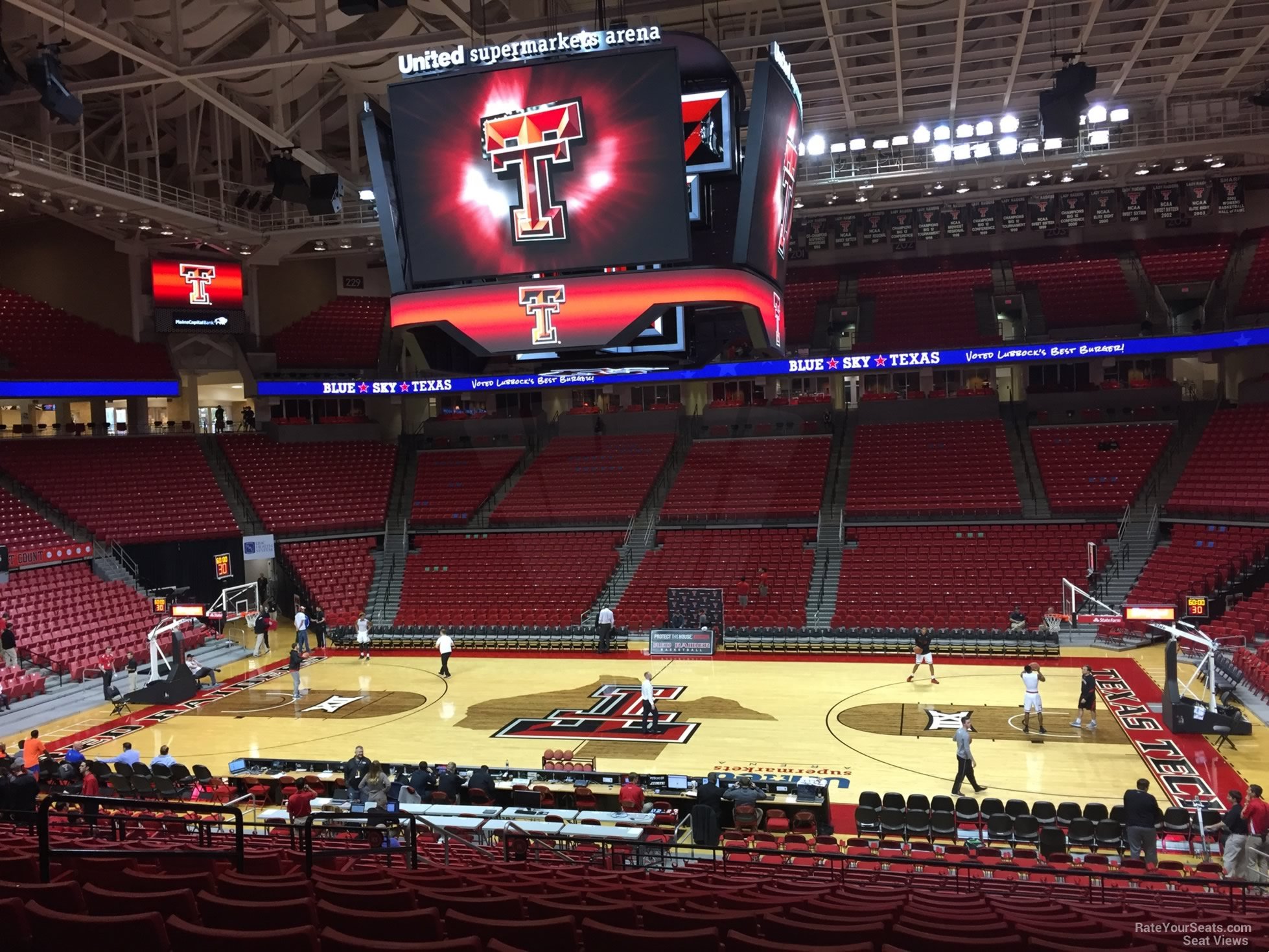 section 112, row 25 seat view  - united supermarkets arena
