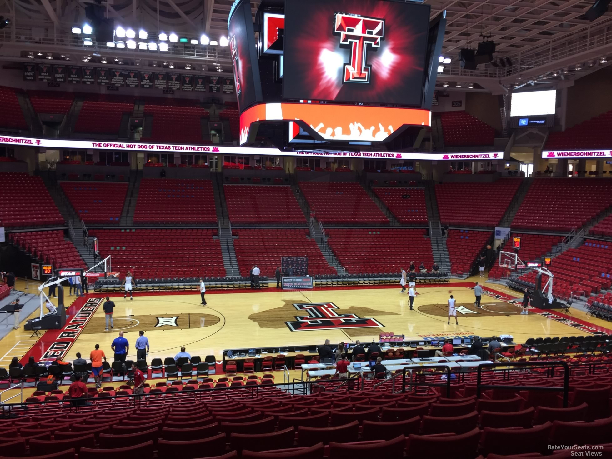 section 114, row 25 seat view  - united supermarkets arena