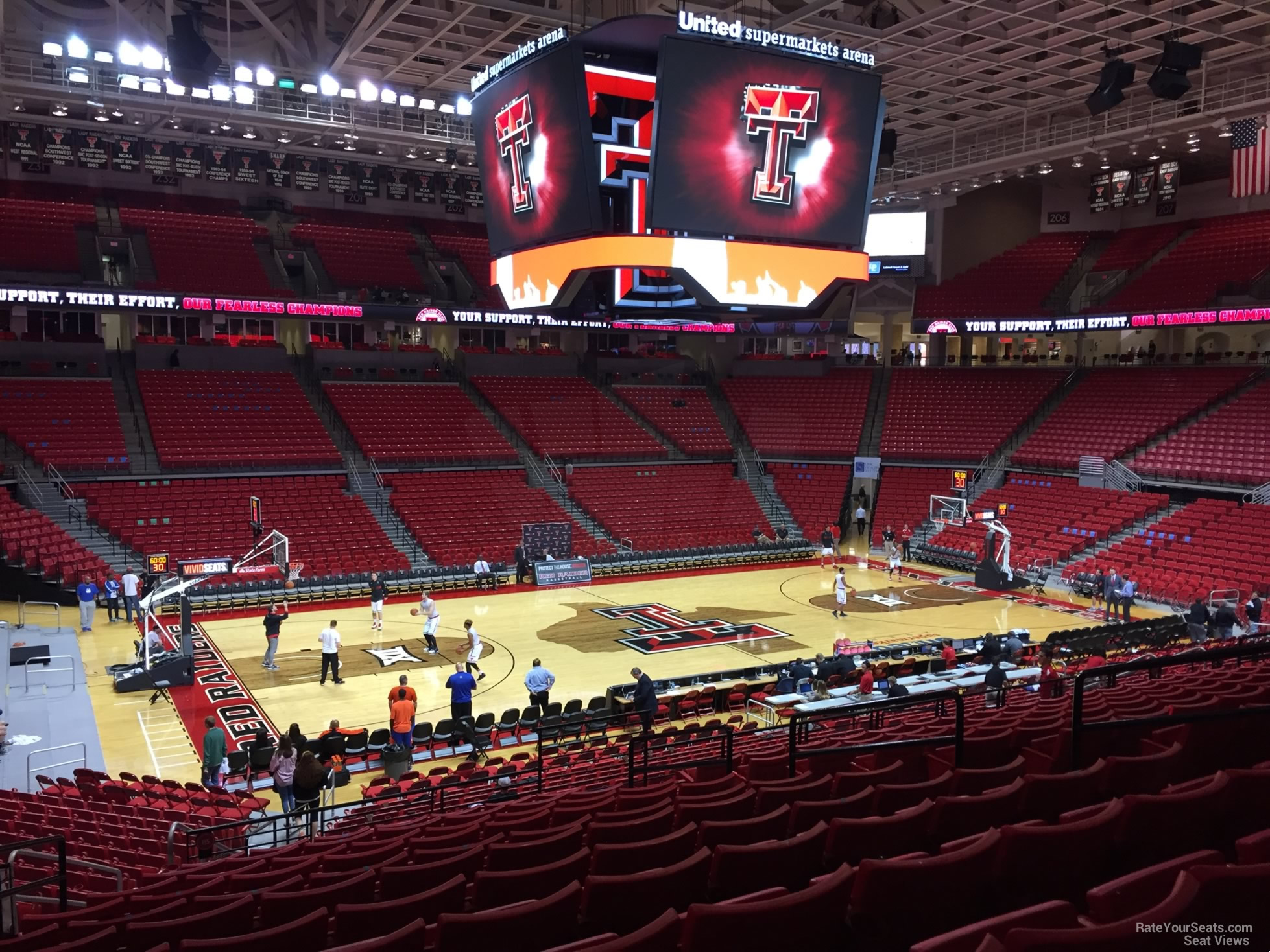 section 115, row 25 seat view  - united supermarkets arena