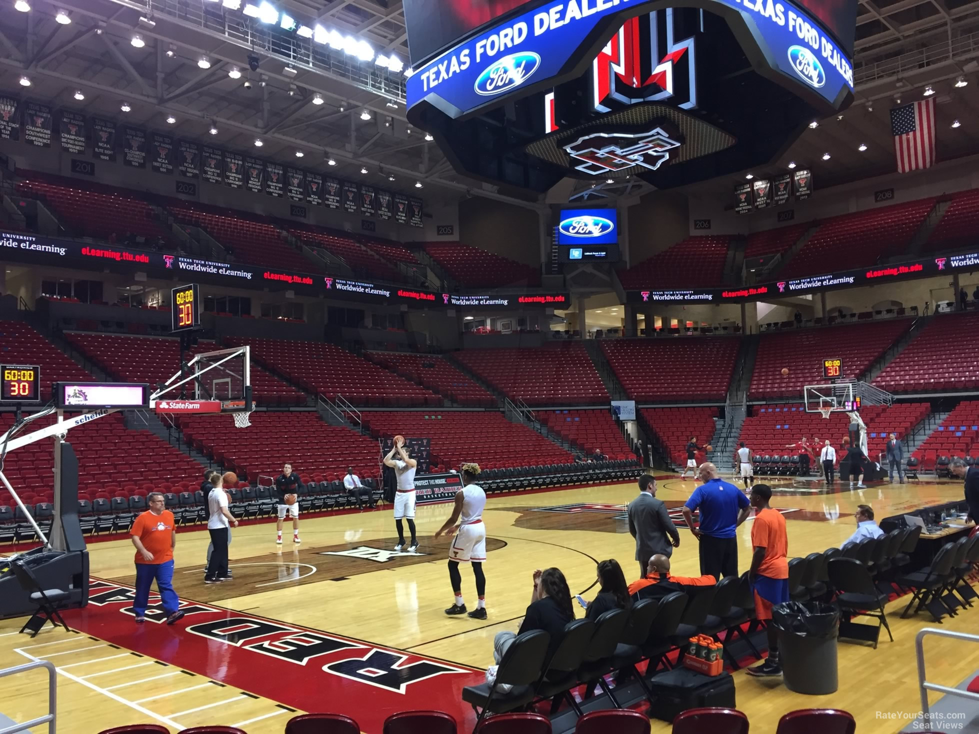 section 116, row 7 seat view  - united supermarkets arena