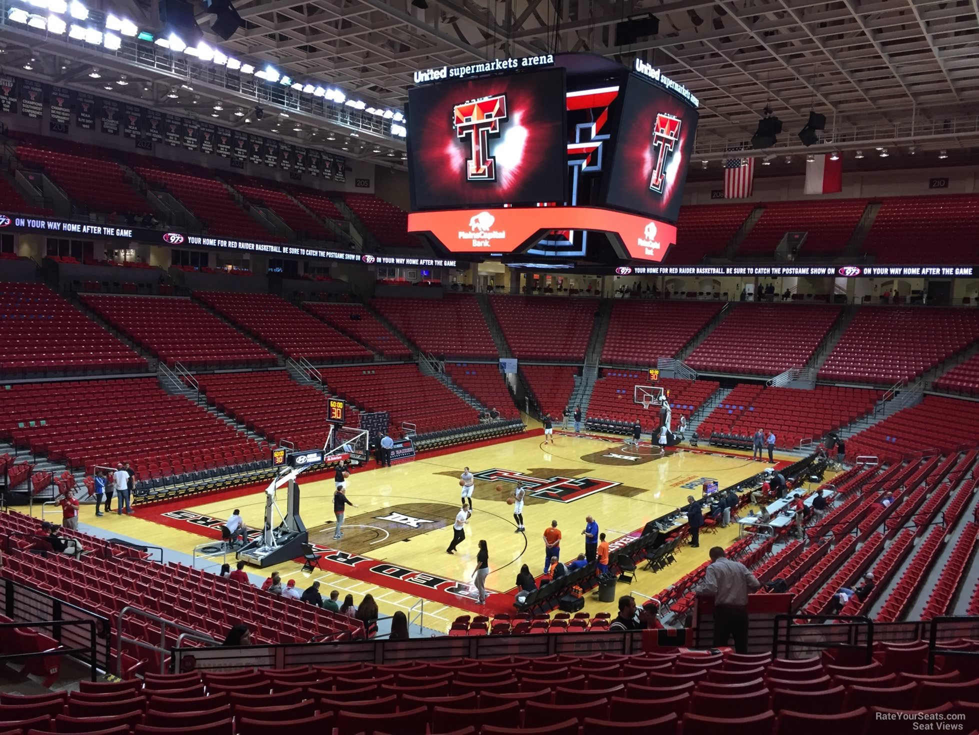 section 117, row 25 seat view  - united supermarkets arena