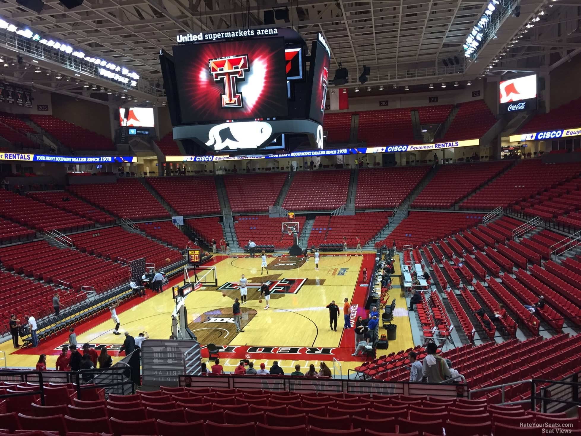 section 118, row 25 seat view  - united supermarkets arena
