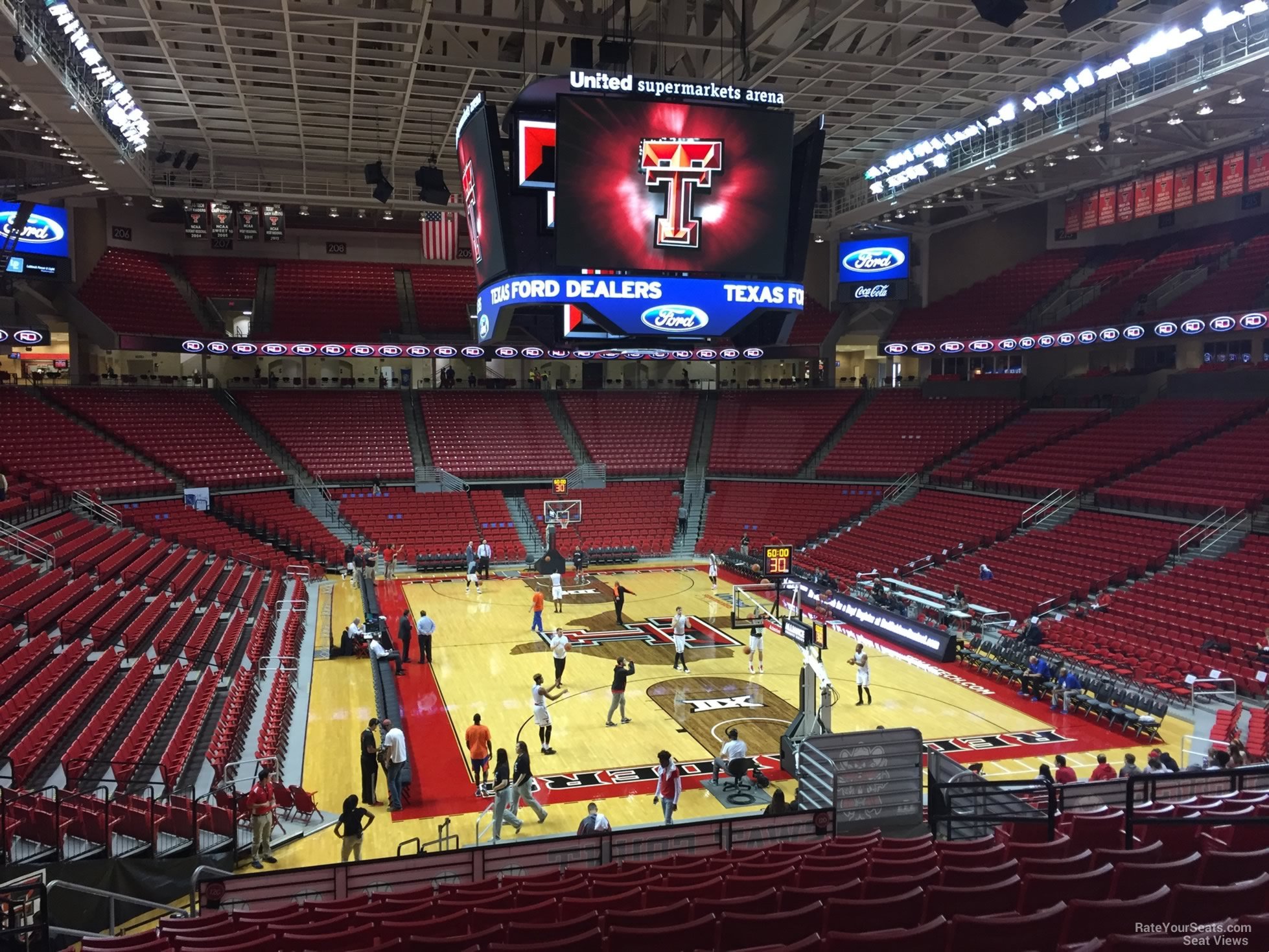 section 120, row 25 seat view  - united supermarkets arena