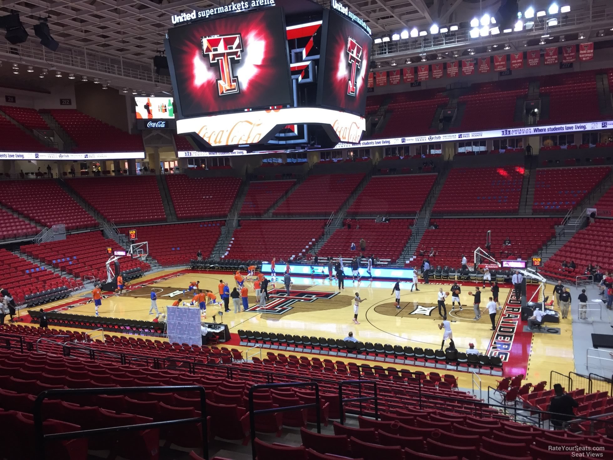section 123, row 25 seat view  - united supermarkets arena