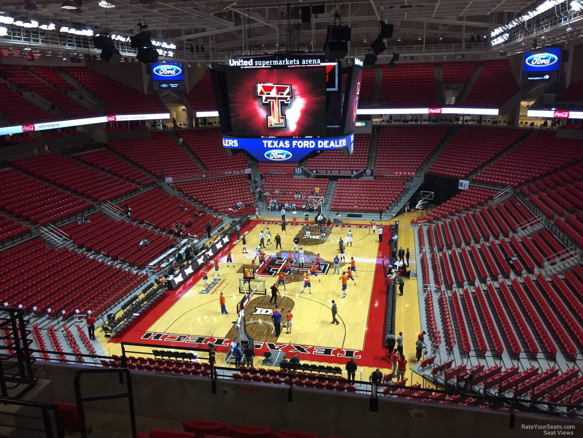 United Supermarkets Arena Section 208 Rateyourseats Seat View For United Supermarkets Arena Section 208 Row 7