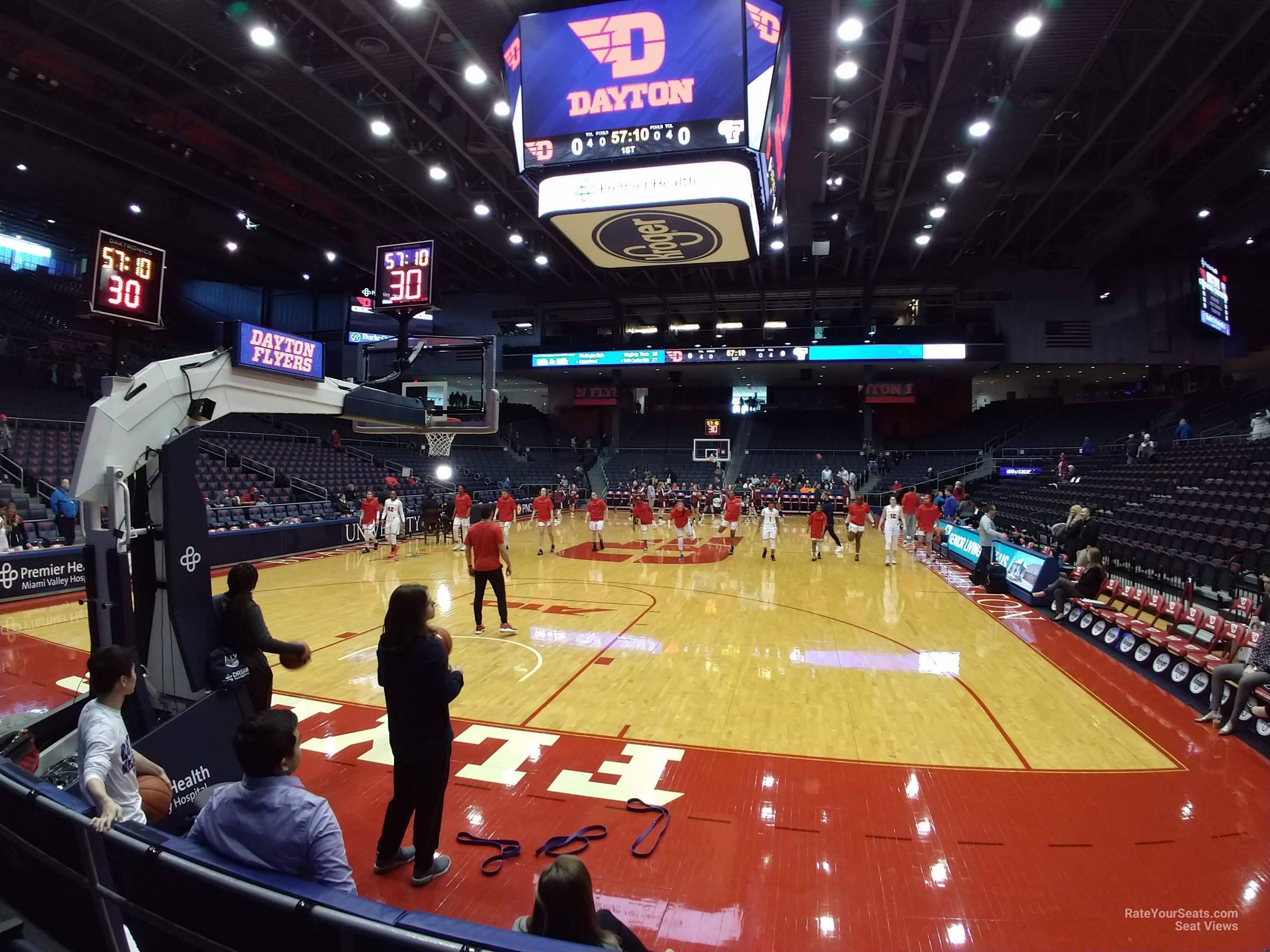 section 108, row c seat view  - university of dayton arena