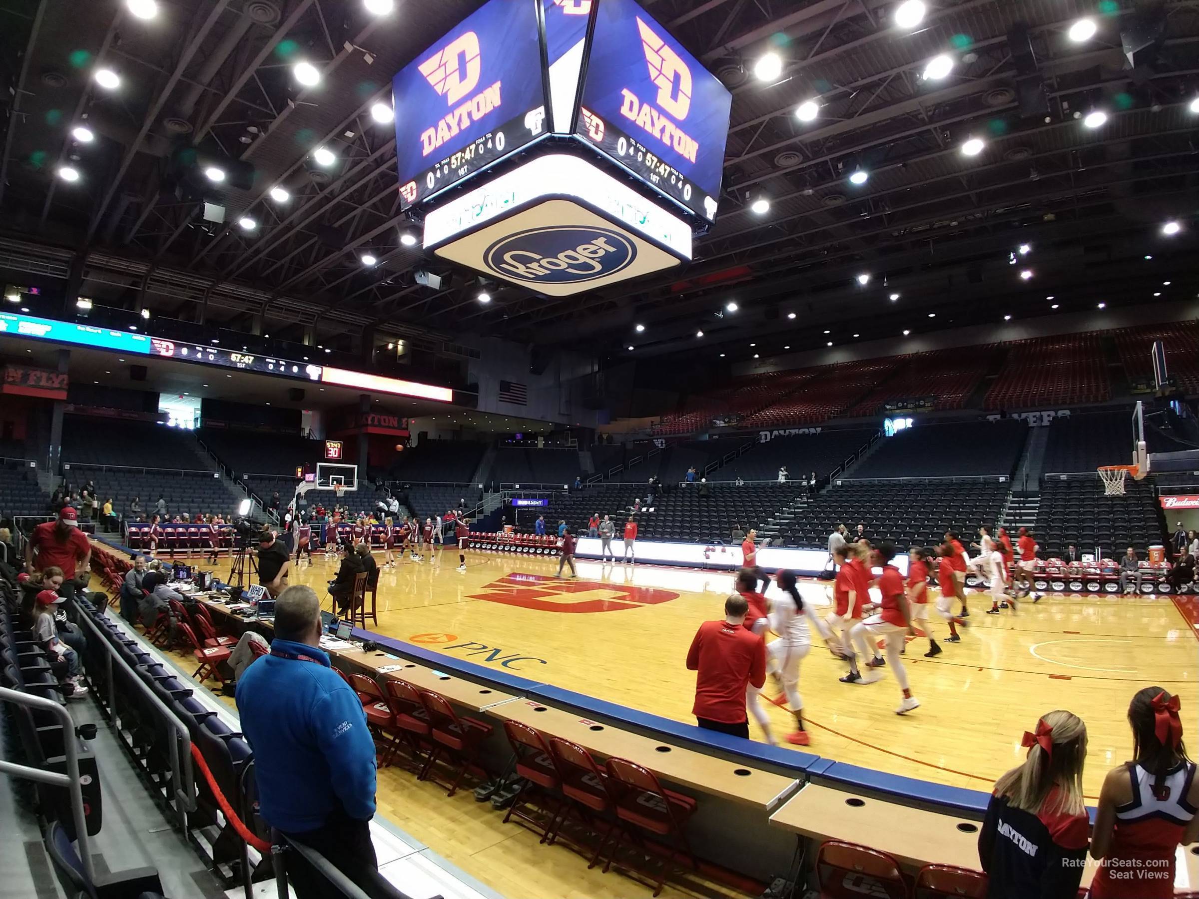 section 111, row c seat view  - university of dayton arena