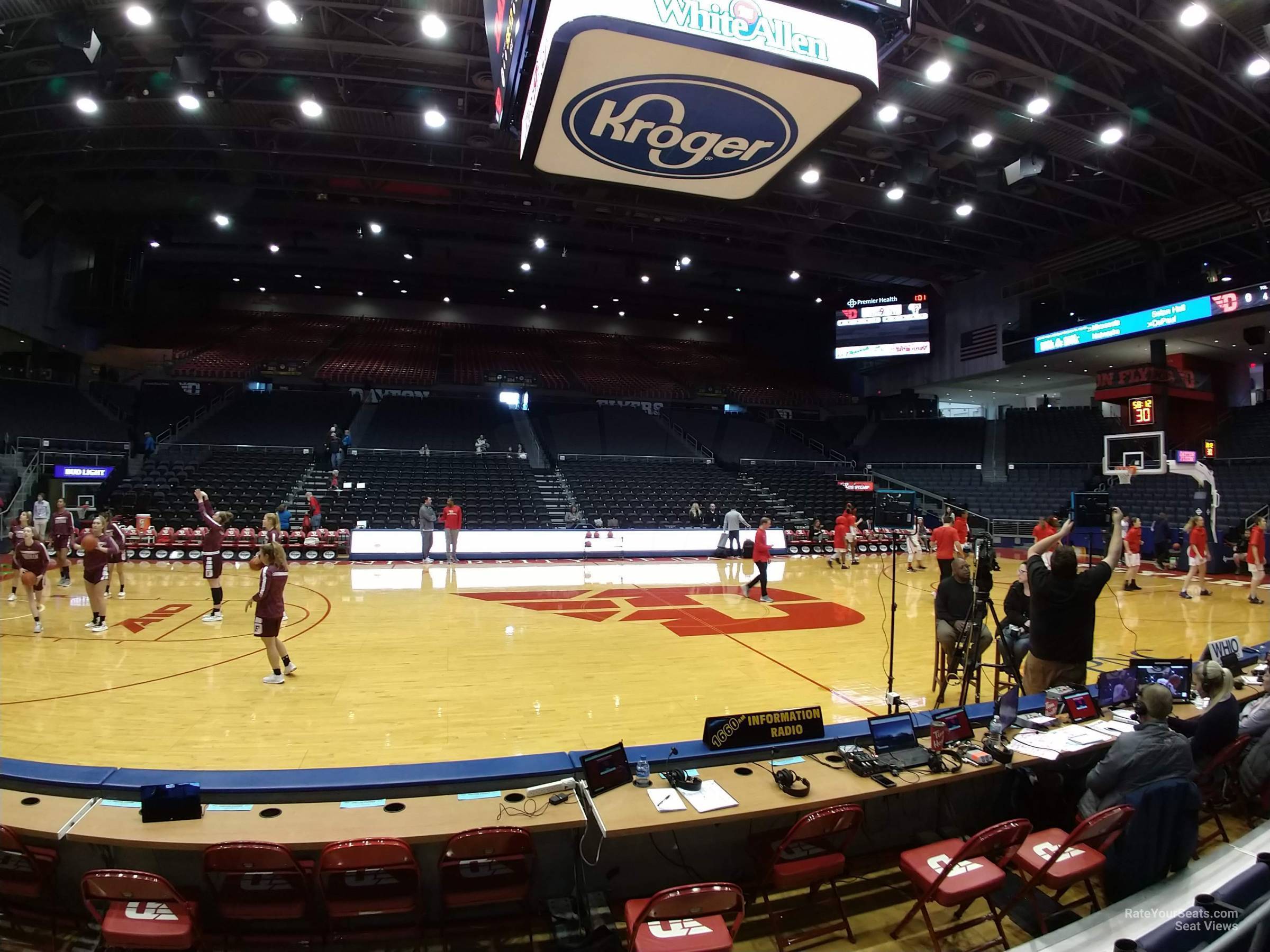 section 113, row c seat view  - university of dayton arena