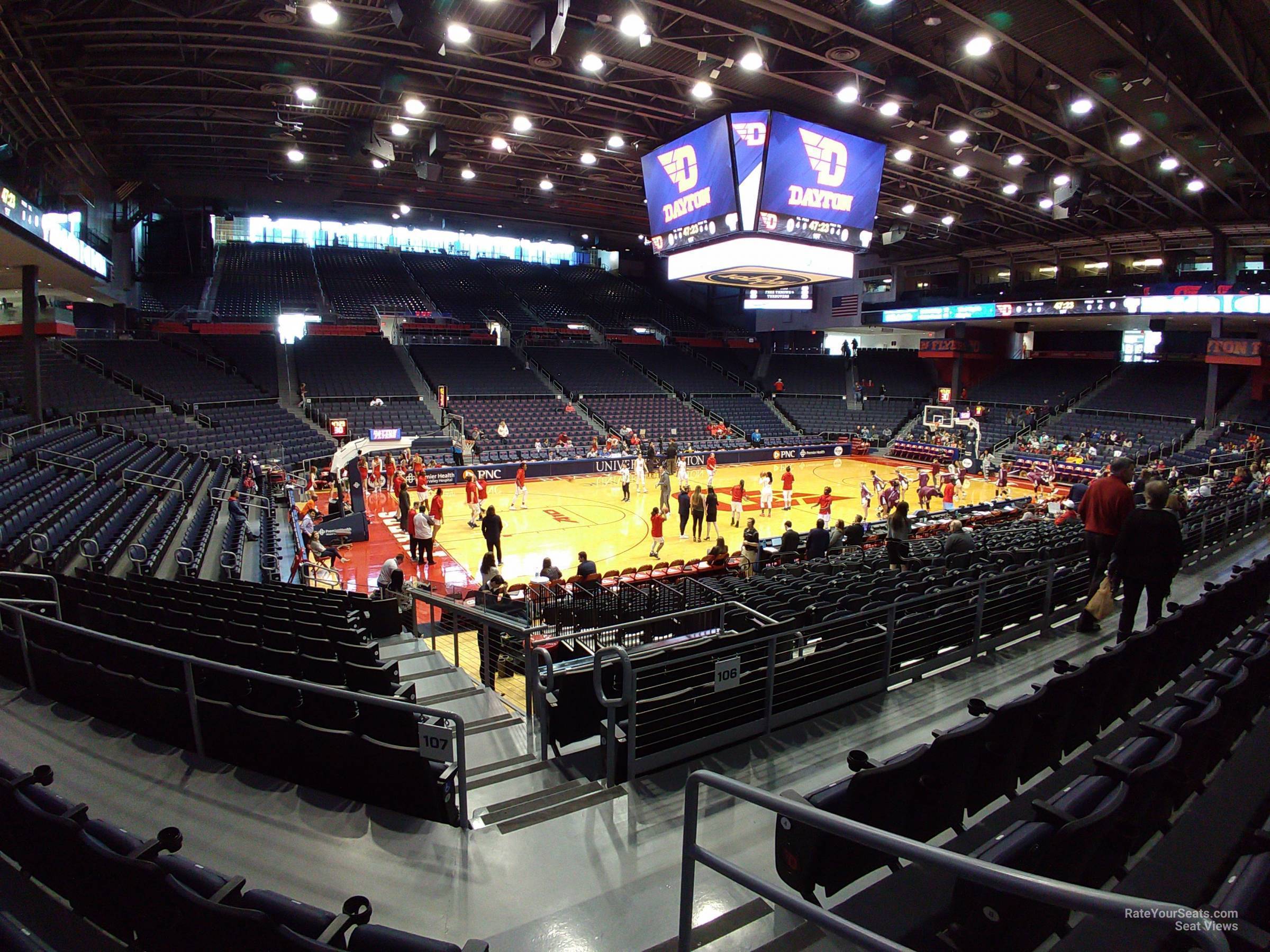 section 209, row d seat view  - university of dayton arena