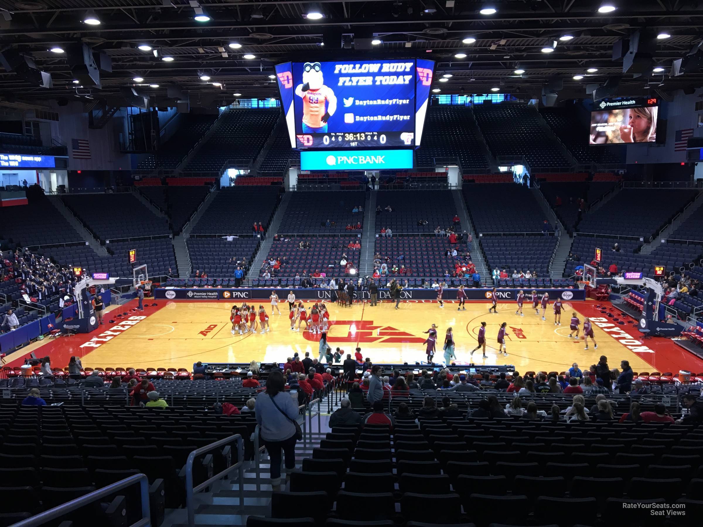 section 304, row a seat view  - university of dayton arena