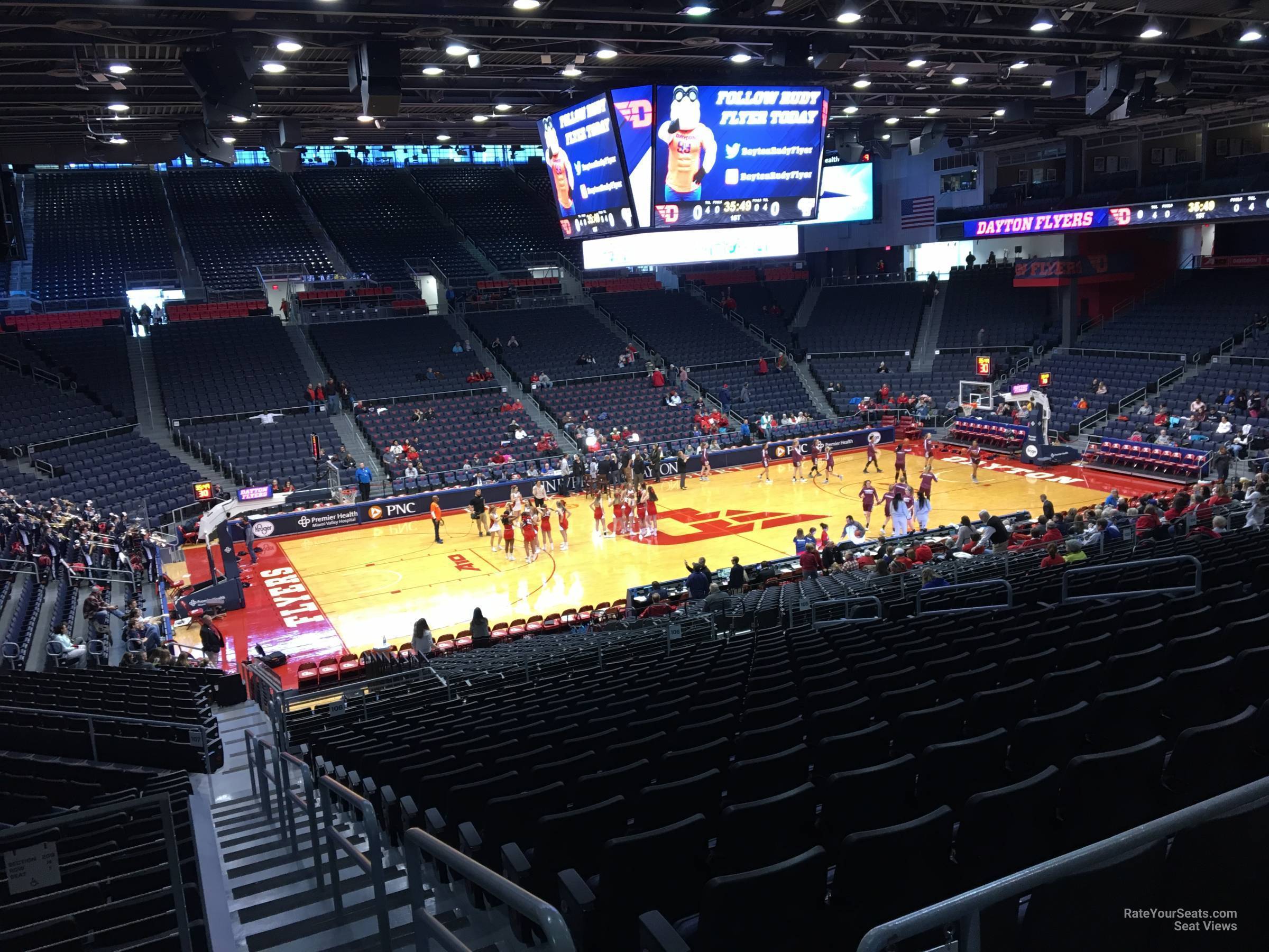 section 306, row a seat view  - university of dayton arena