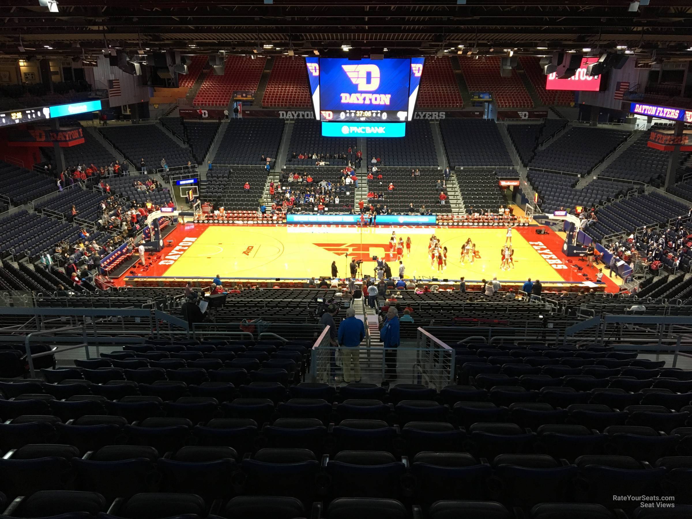 section 311, row n seat view  - university of dayton arena