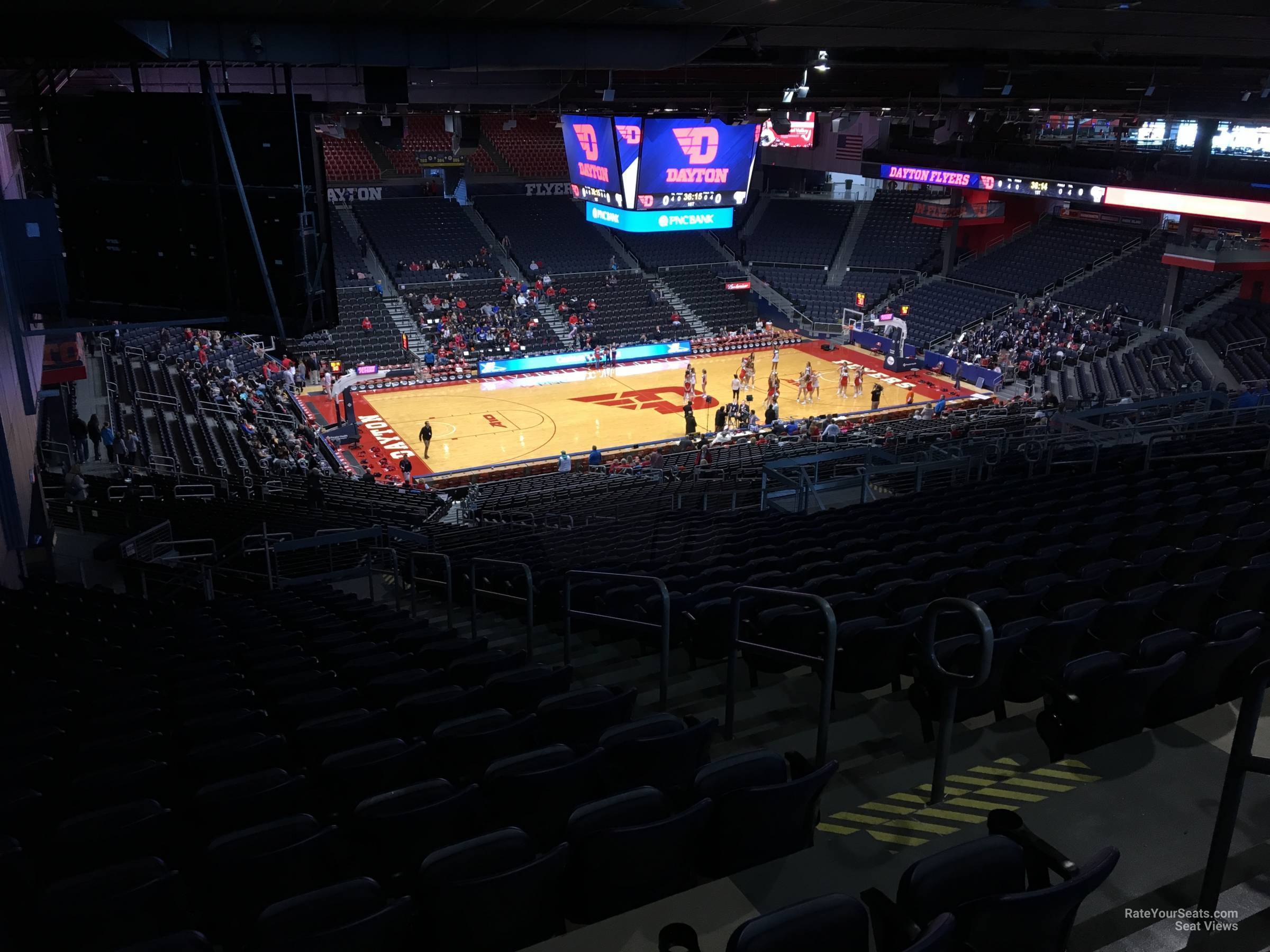 section 414, row d seat view  - university of dayton arena