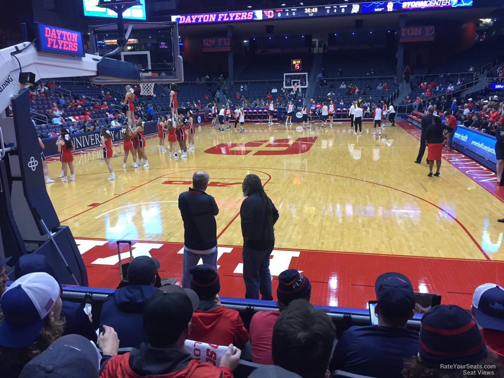 section 108, row e seat view  - university of dayton arena