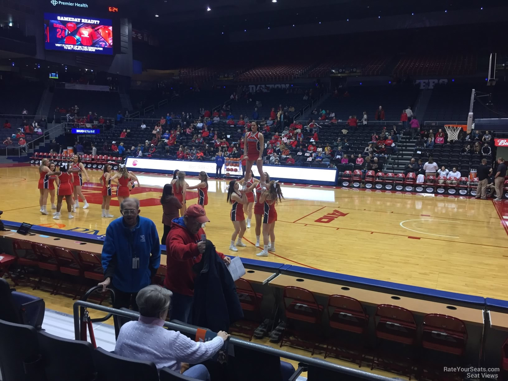 section 111, row e seat view  - university of dayton arena