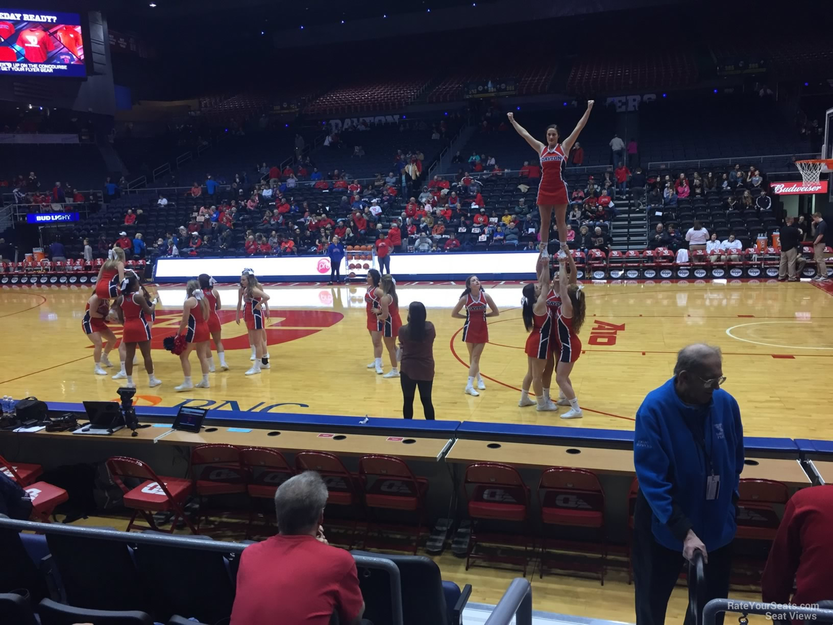 section 112, row e seat view  - university of dayton arena