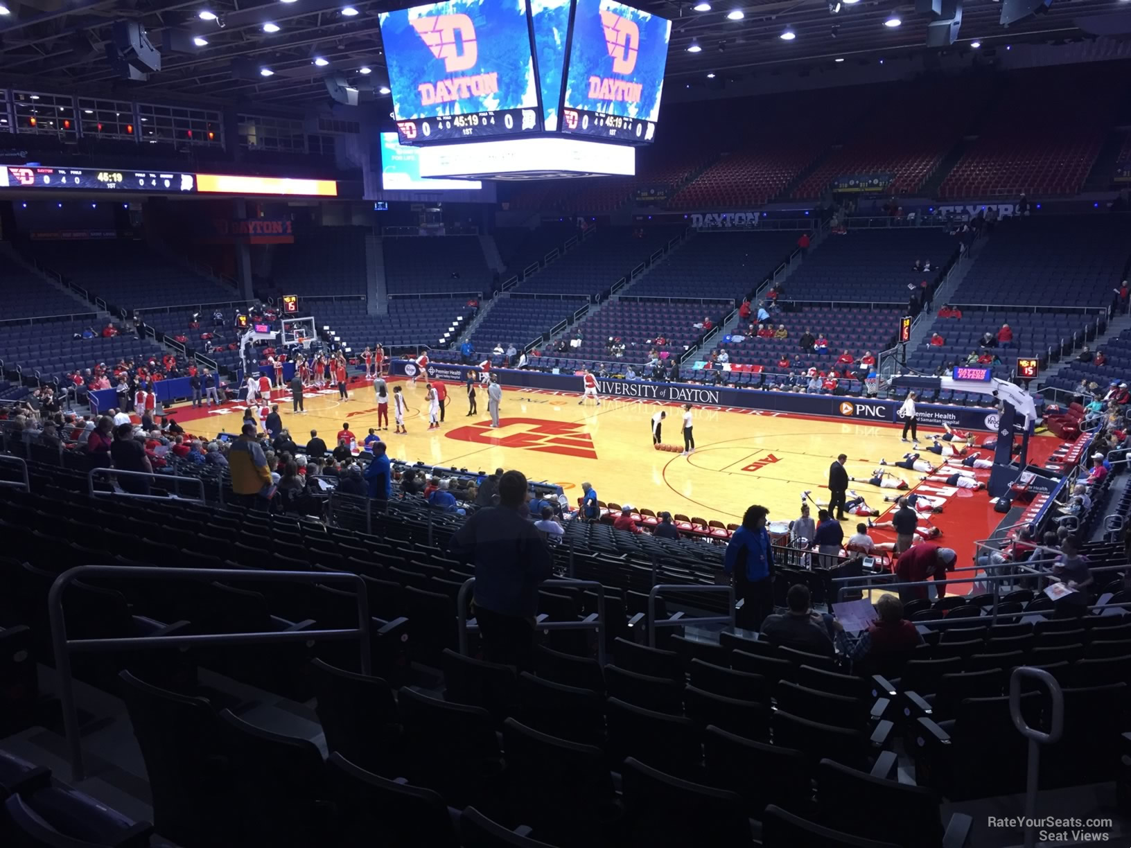 section 204, row l seat view  - university of dayton arena