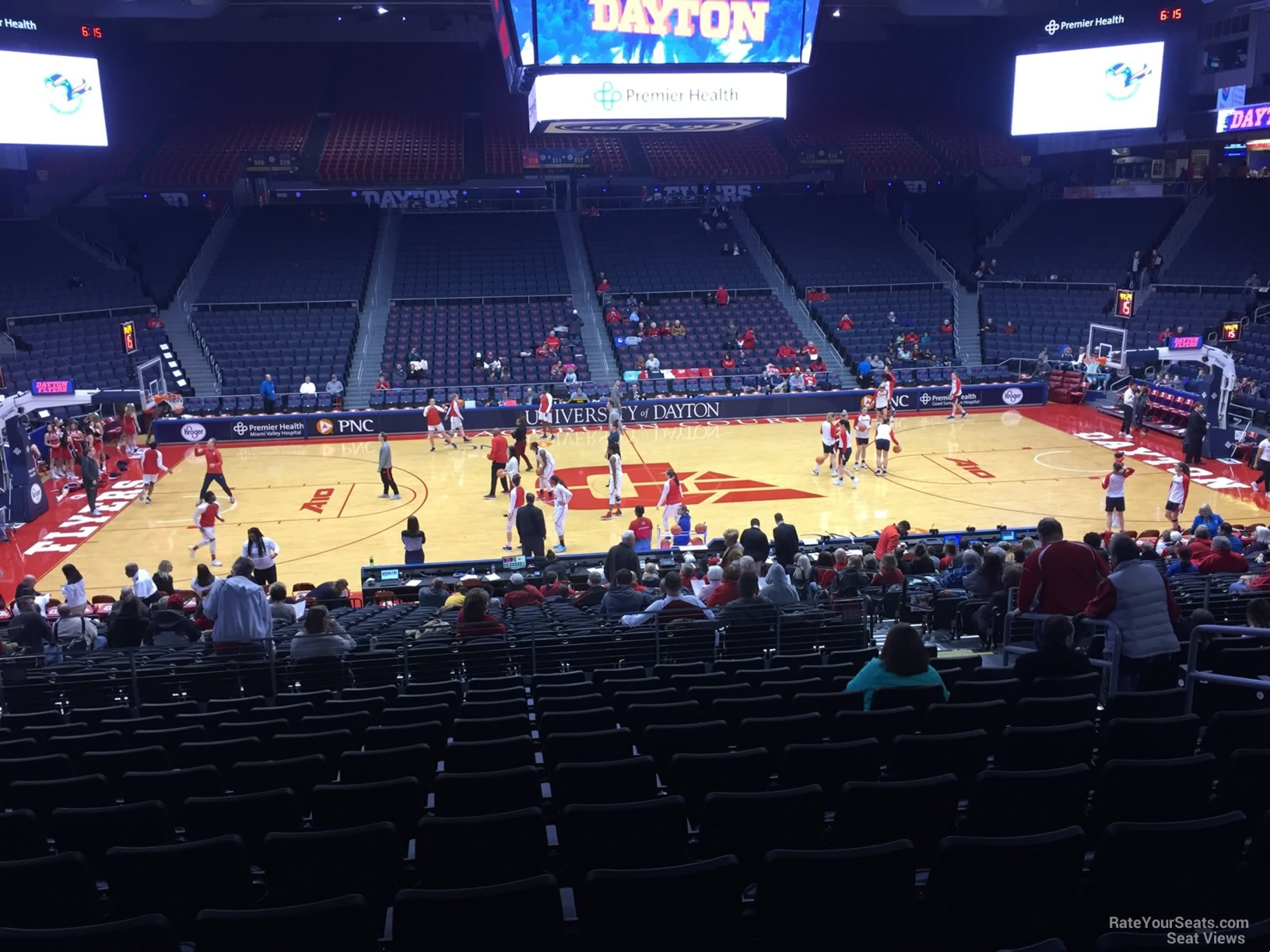 section 207, row l seat view  - university of dayton arena
