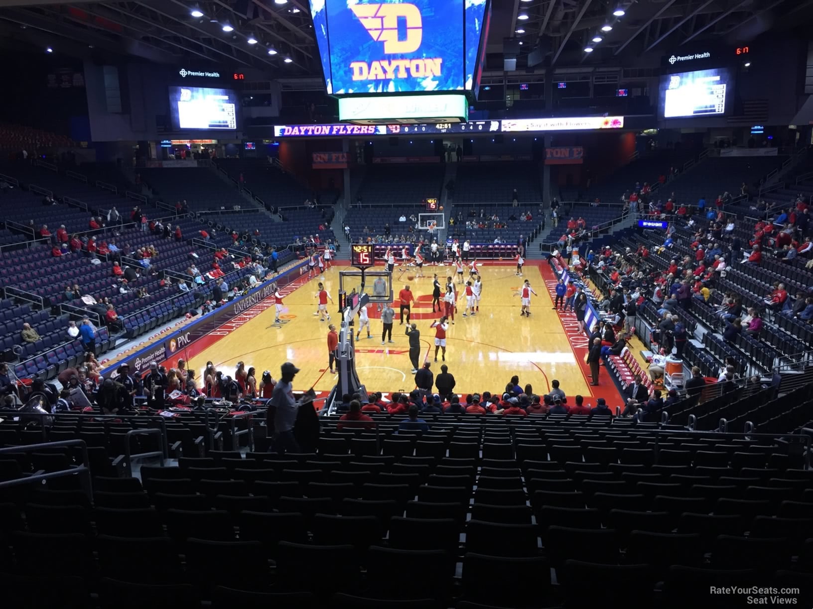 section 212, row l seat view  - university of dayton arena