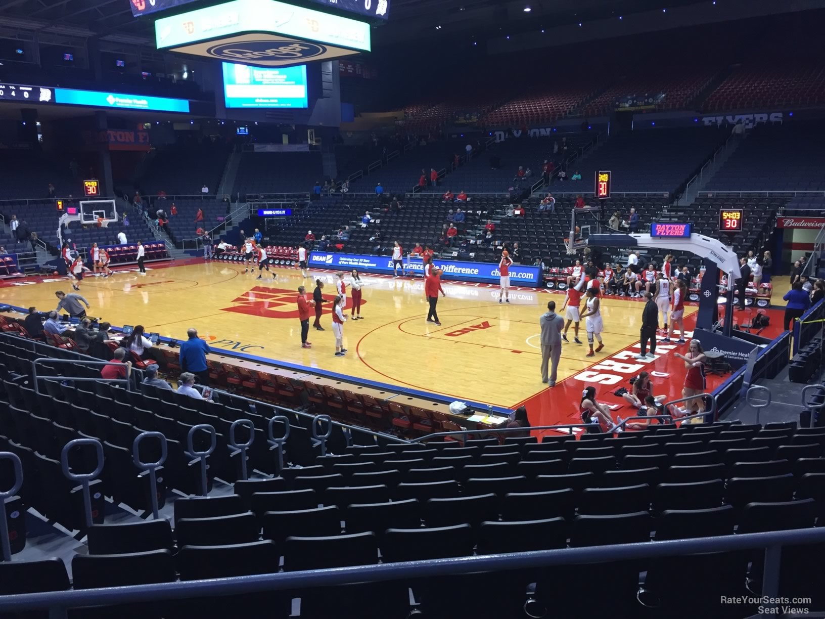 section 215, row b seat view  - university of dayton arena