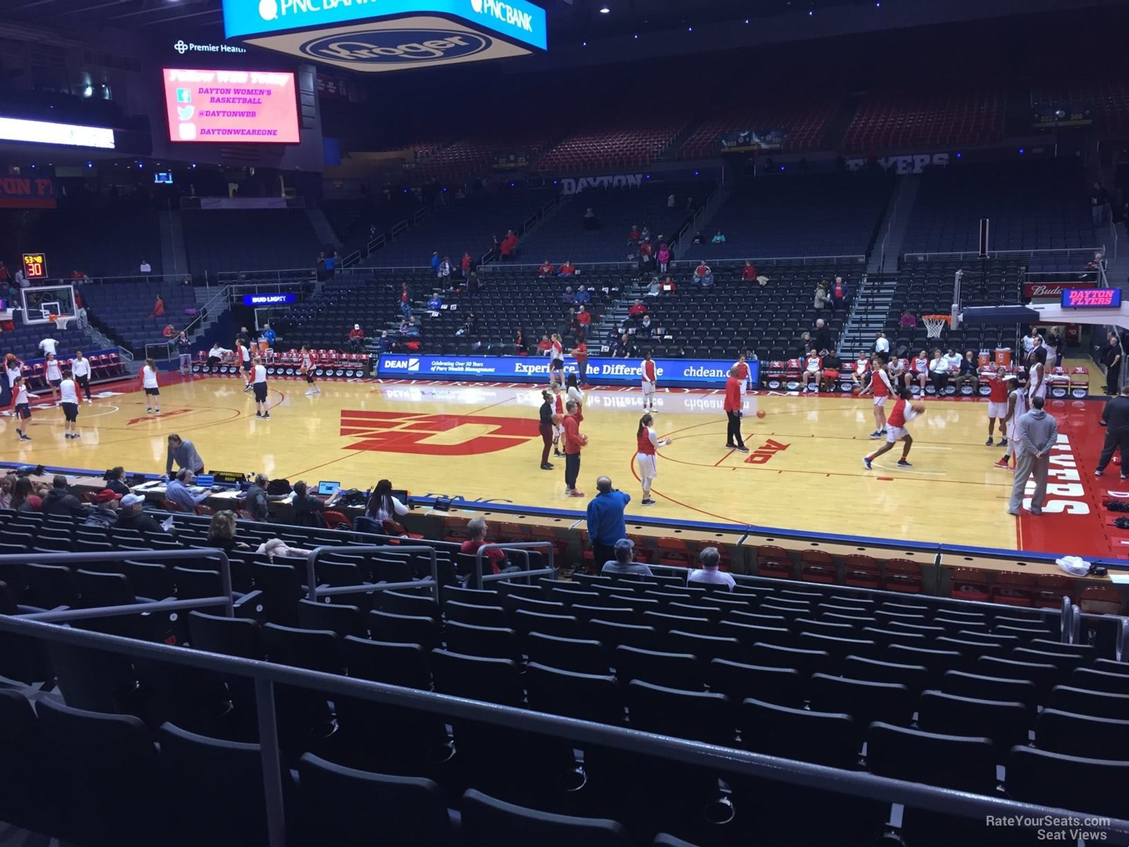 section 217, row b seat view  - university of dayton arena