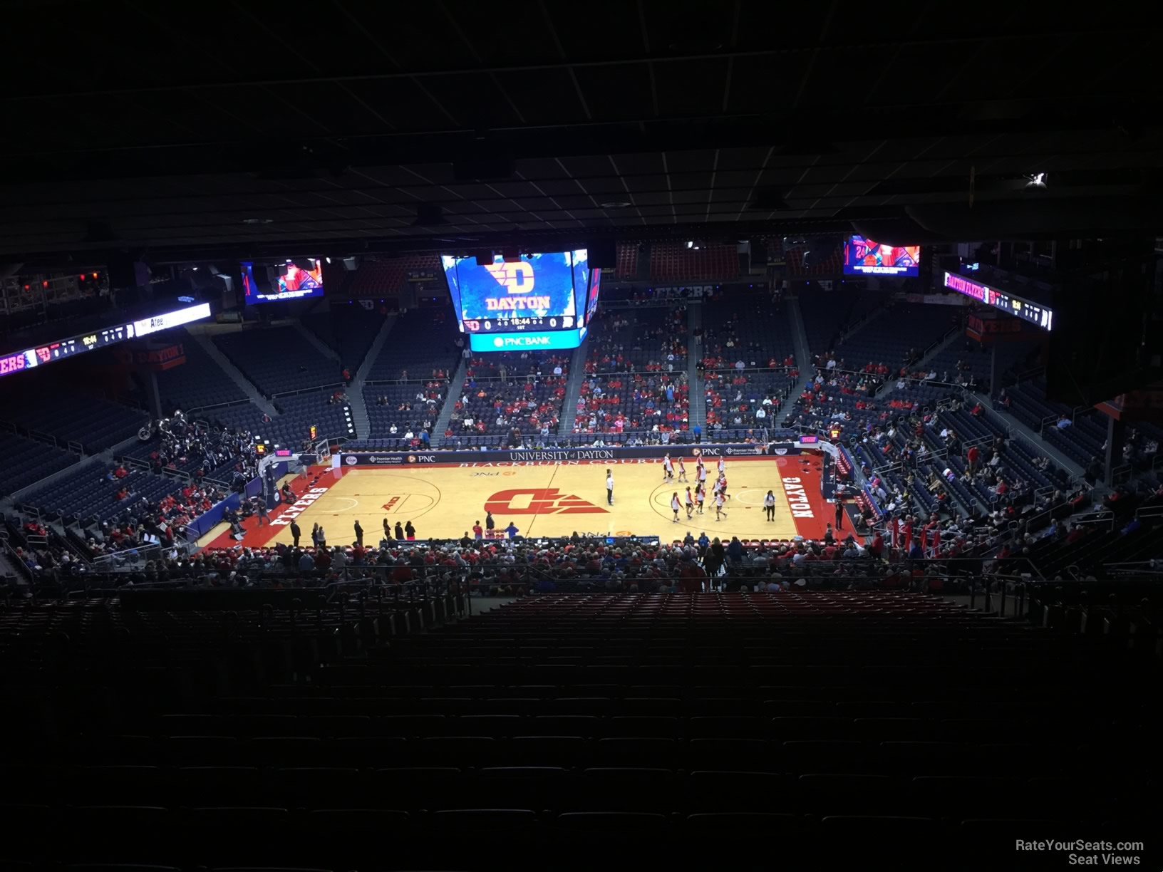 section 403, row j seat view  - university of dayton arena