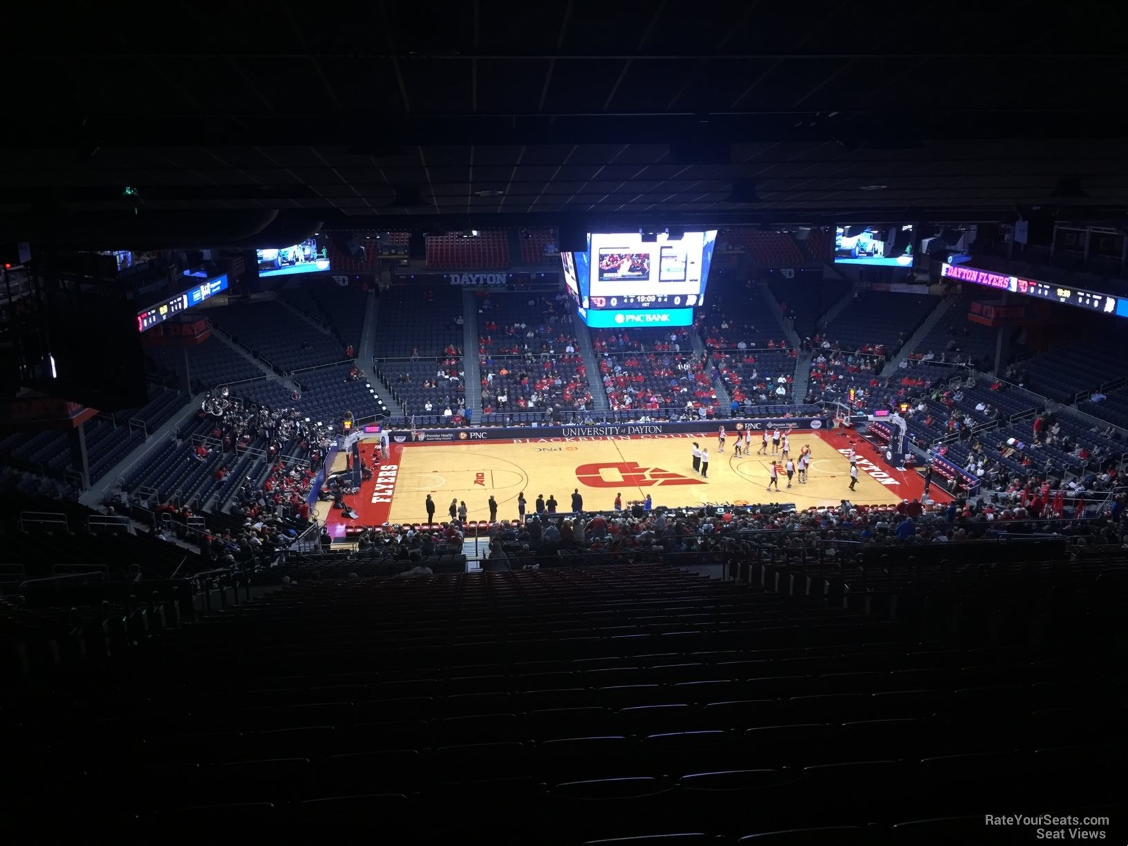 section 405, row j seat view  - university of dayton arena