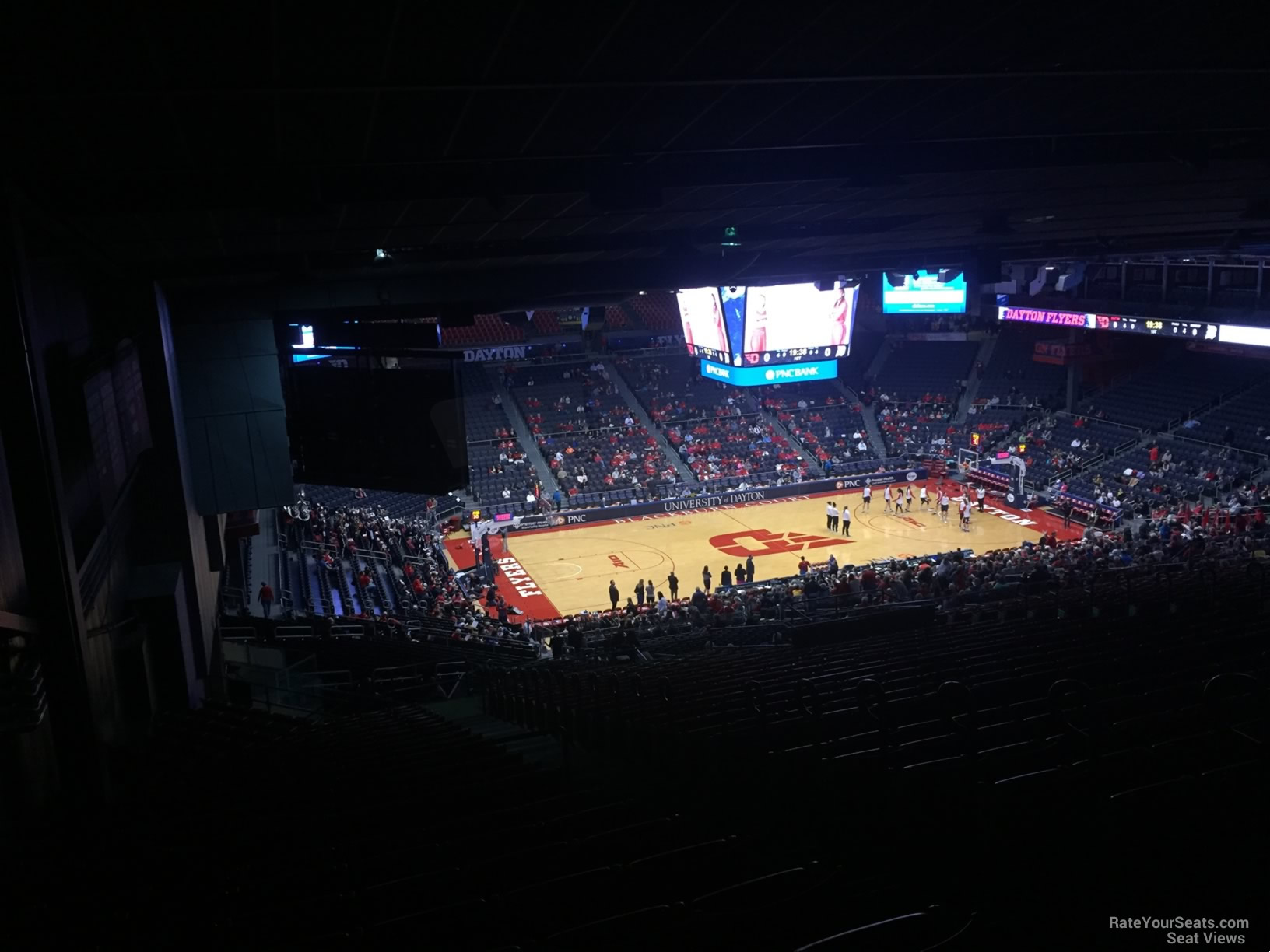 section 407, row j seat view  - university of dayton arena