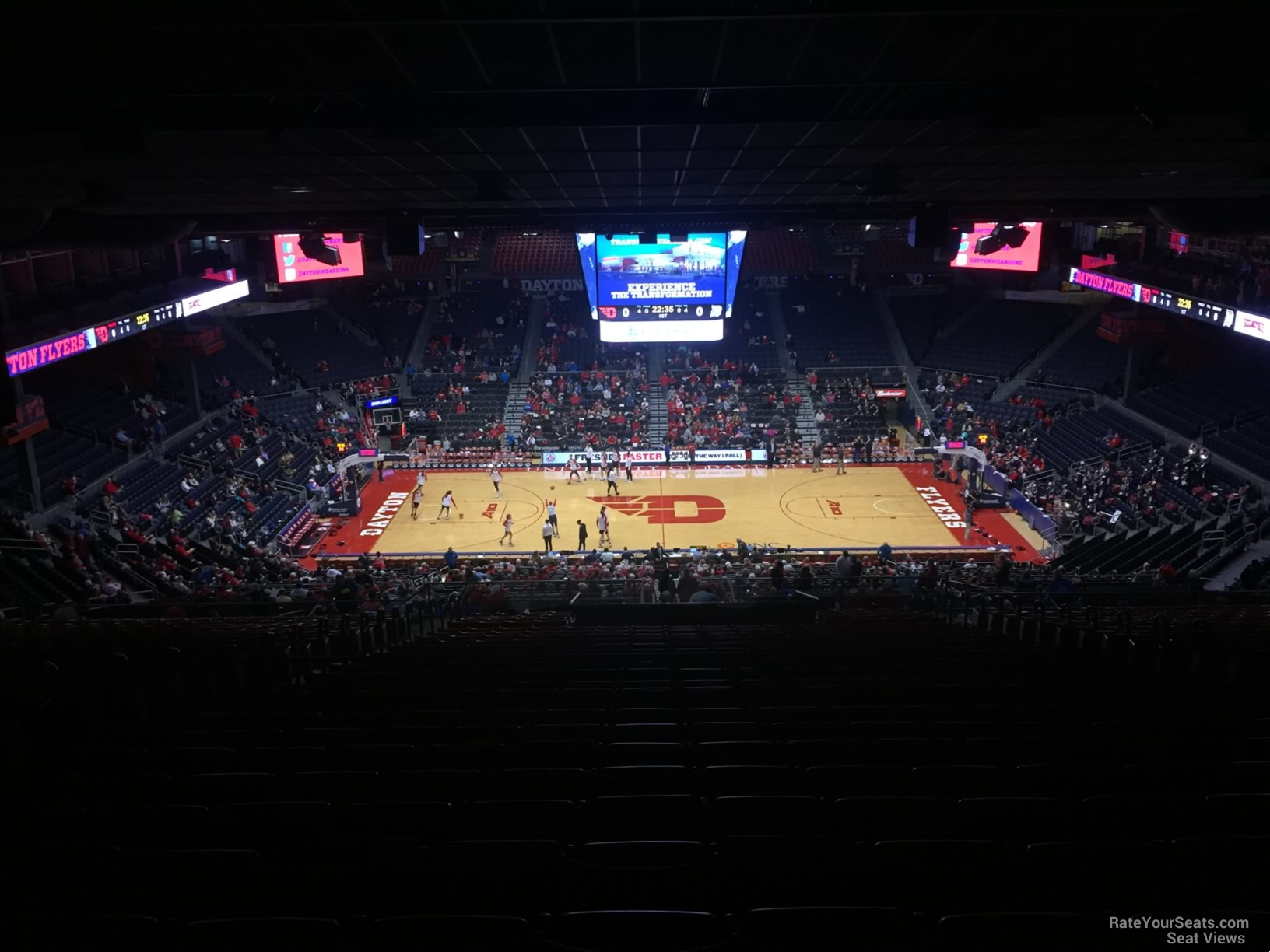 section 411, row j seat view  - university of dayton arena