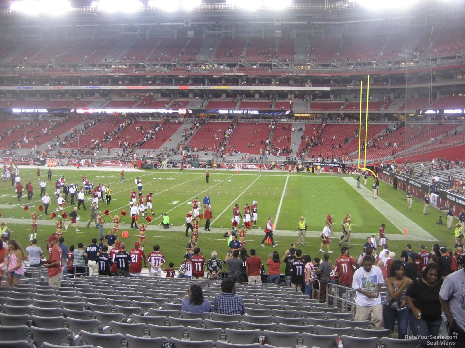 section 104, row 20 seat view  for football - state farm stadium