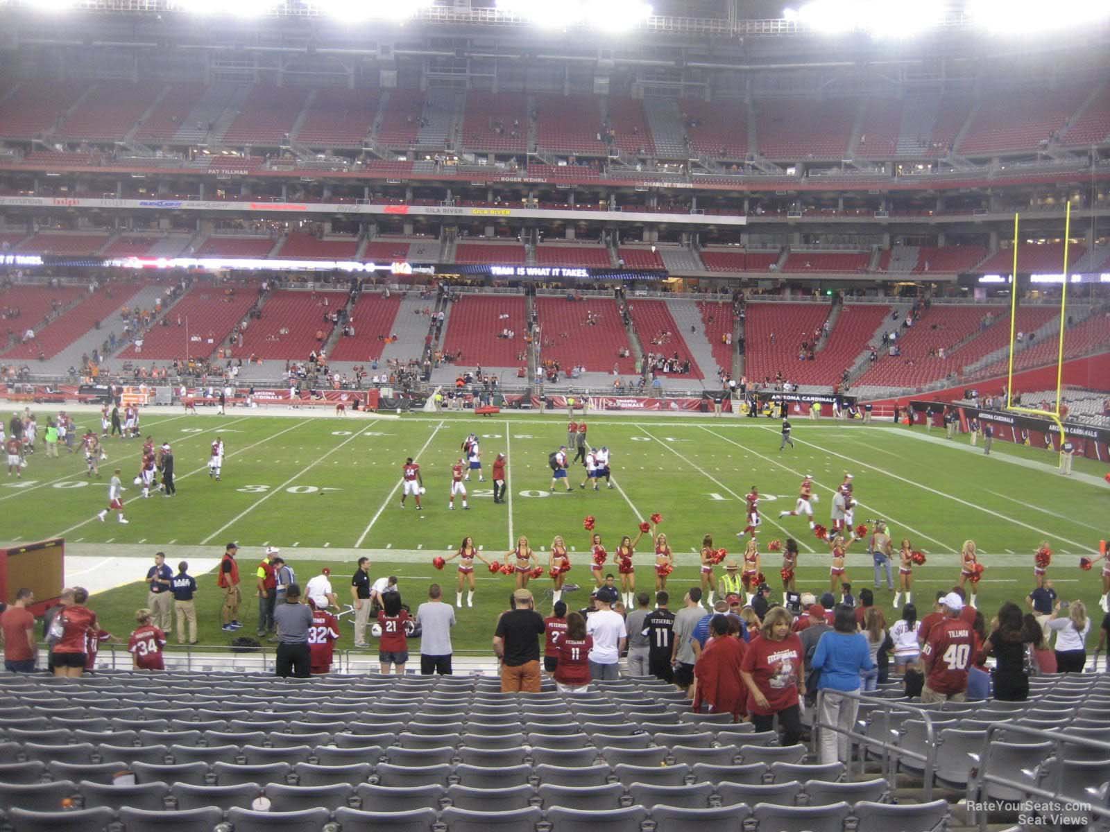 section 106, row 20 seat view  for football - state farm stadium