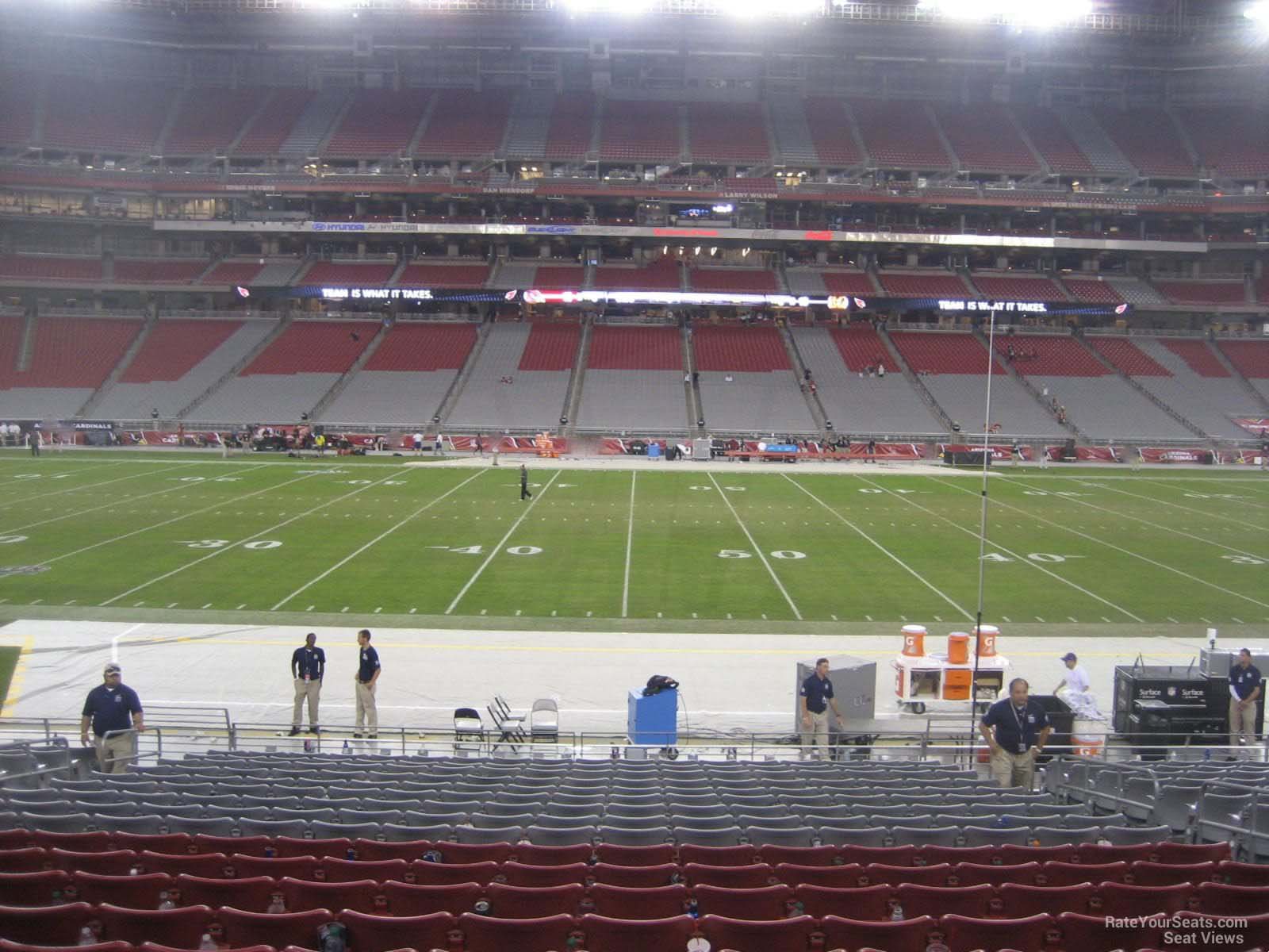 section 130, row 20 seat view  for football - state farm stadium