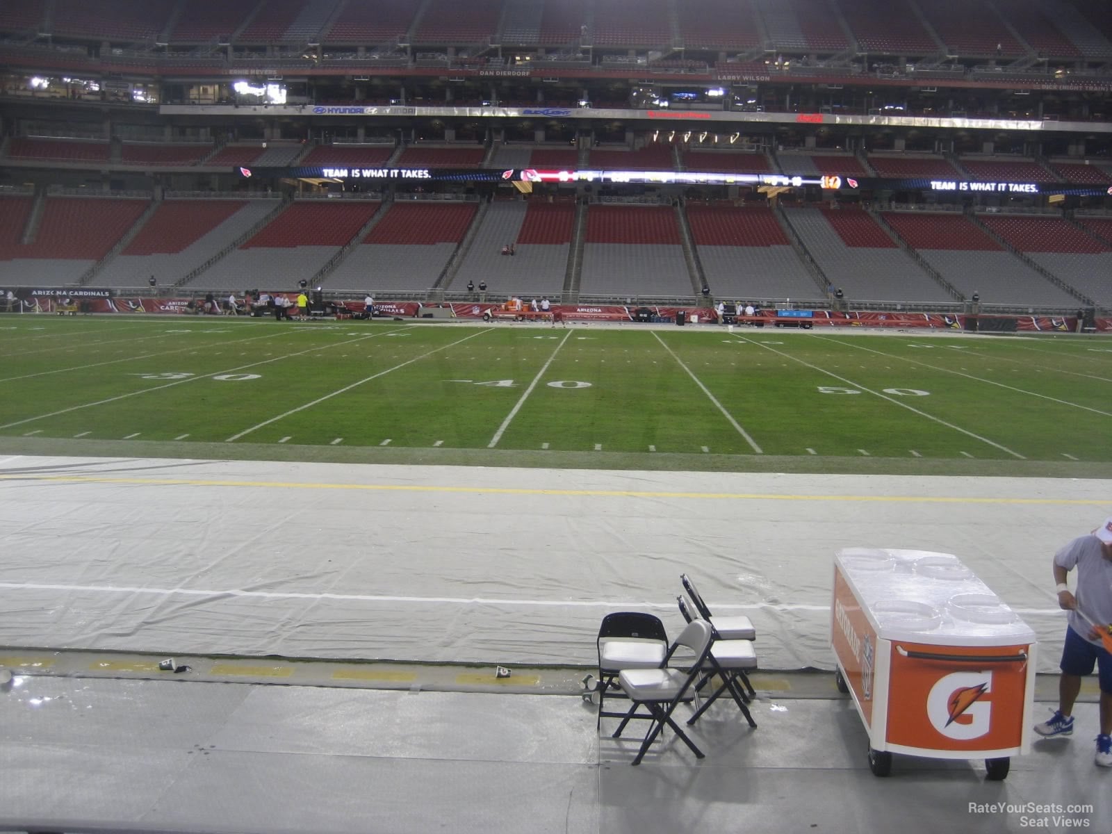 section 130, row 4 seat view  for football - state farm stadium