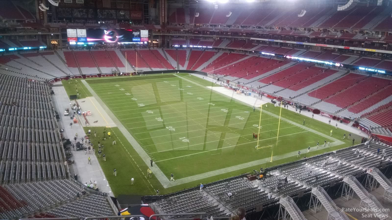 section 401, row 2 seat view  for football - state farm stadium