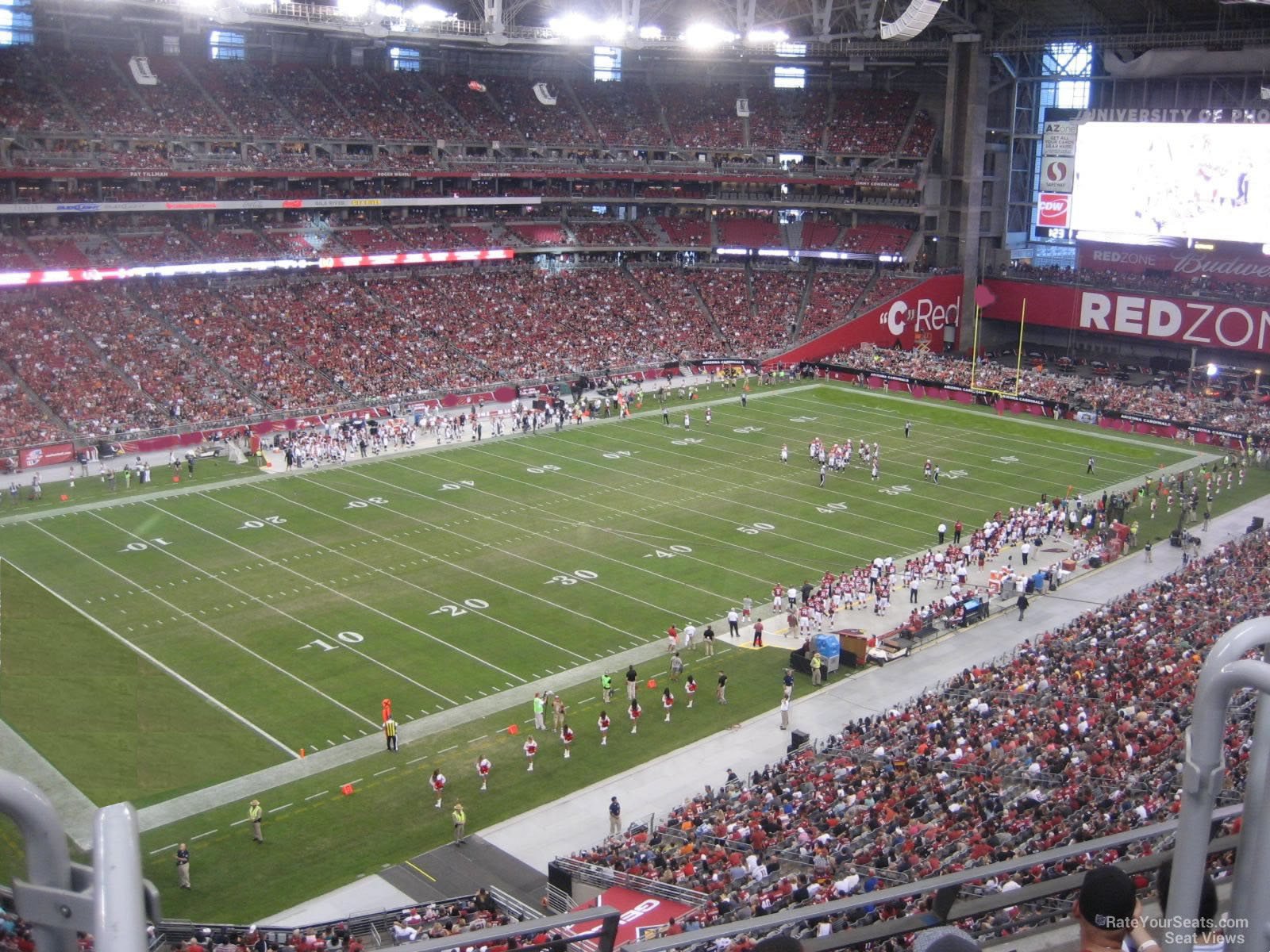 section 418, row e seat view  for football - state farm stadium