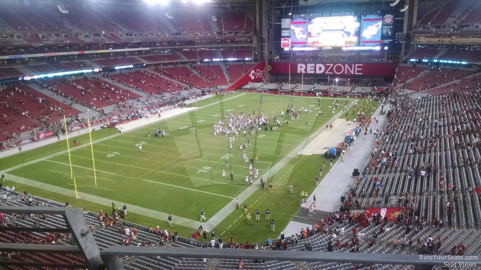 section 423, row b seat view  for football - state farm stadium
