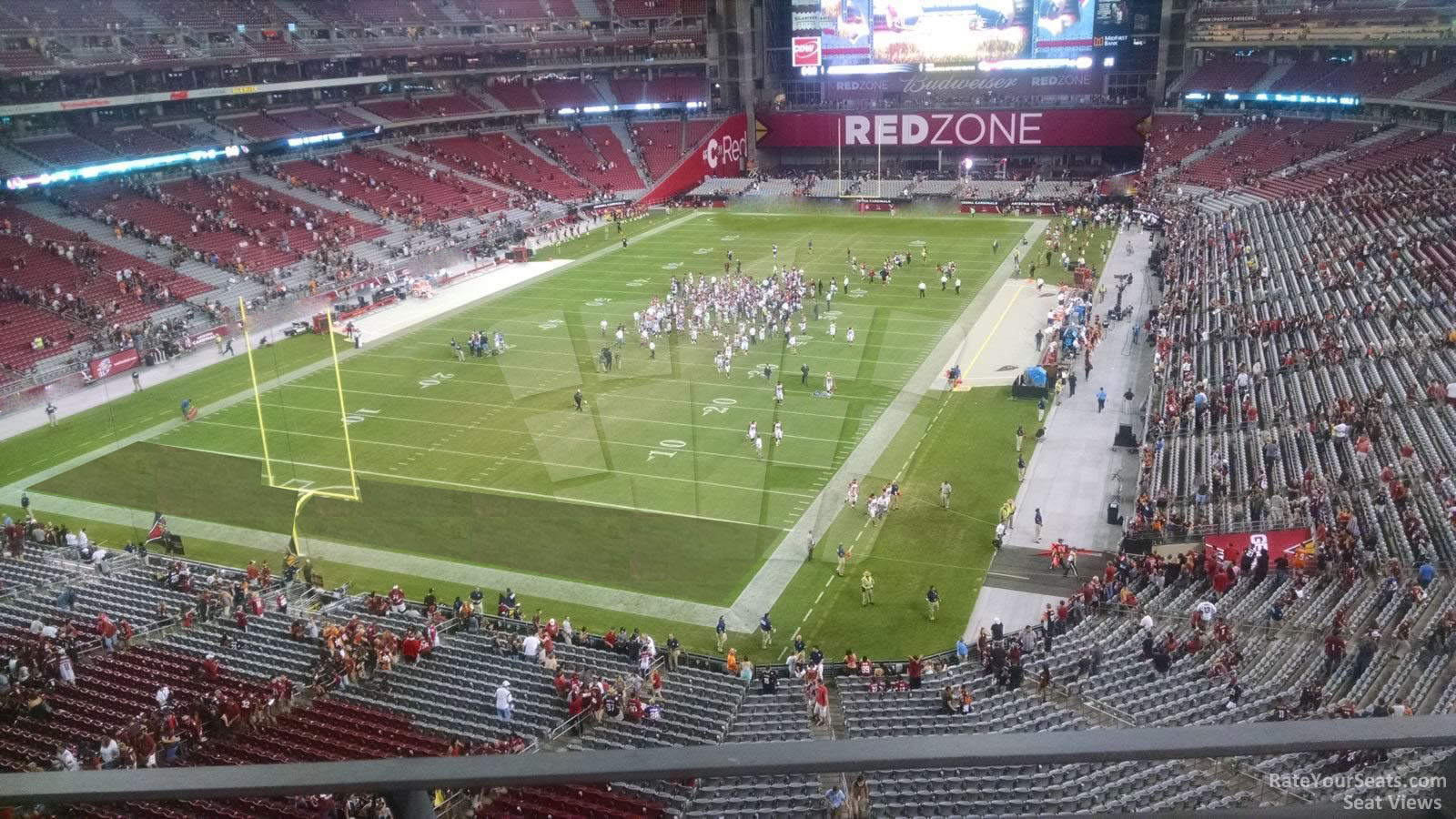 section 424, row b seat view  for football - state farm stadium